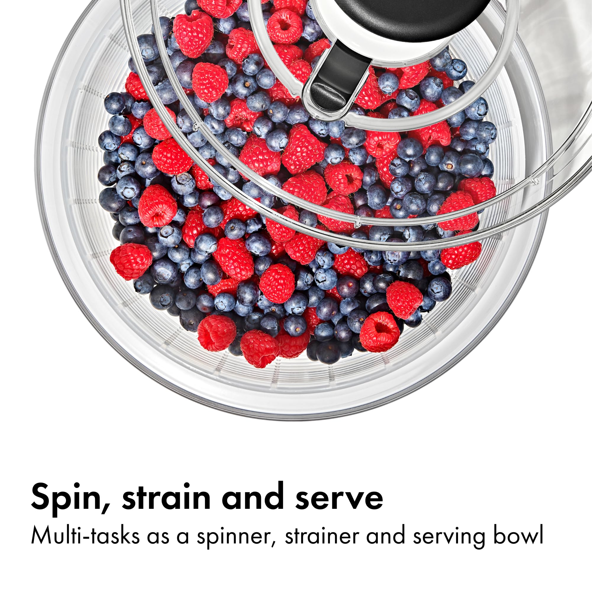 OXO Good Grips 6.22 Qt Salad Spinner, Vegetable Washer with Bowl & Strainer thumbnail