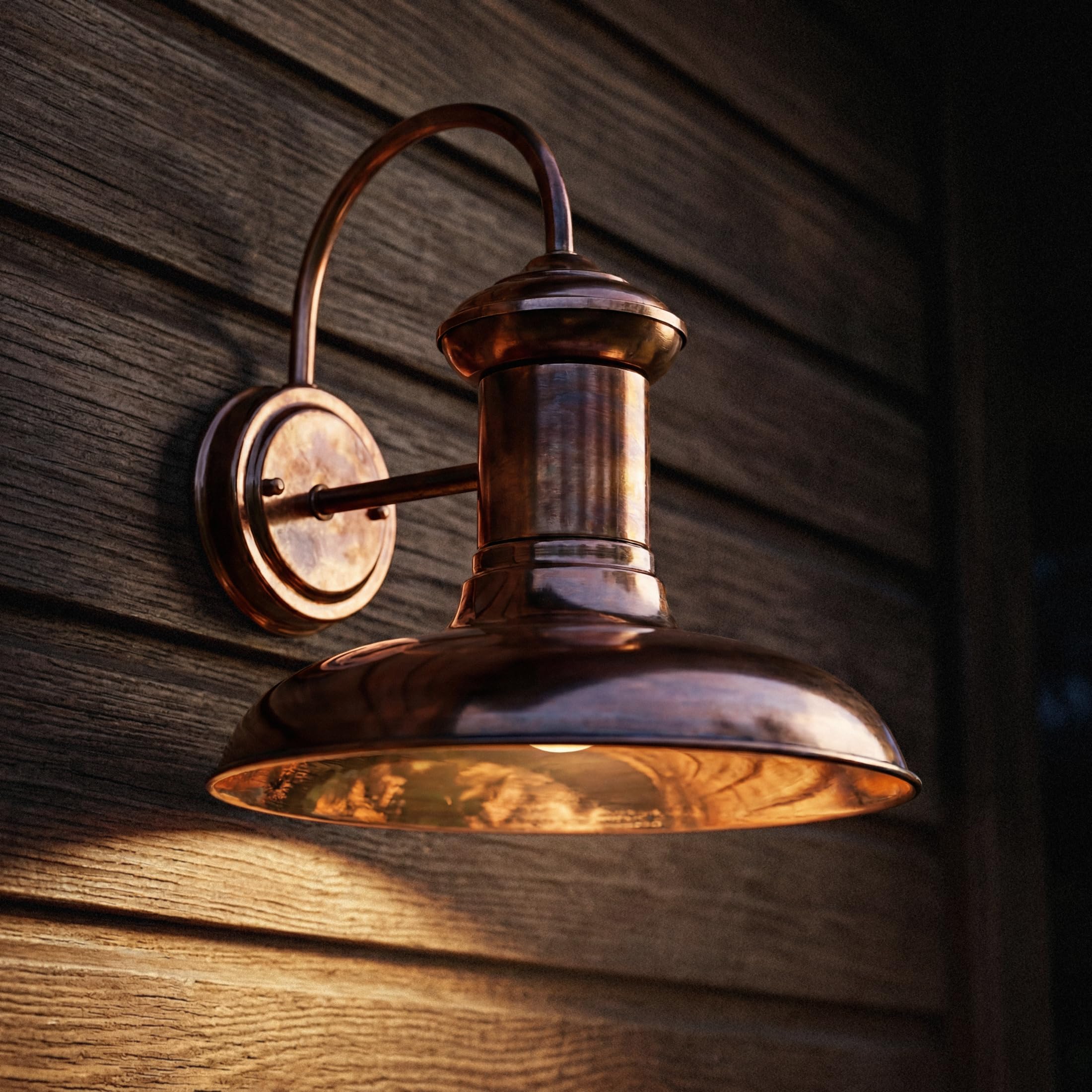 Progress Lighting Brookside Outdoor Wall Light, Copper thumbnail