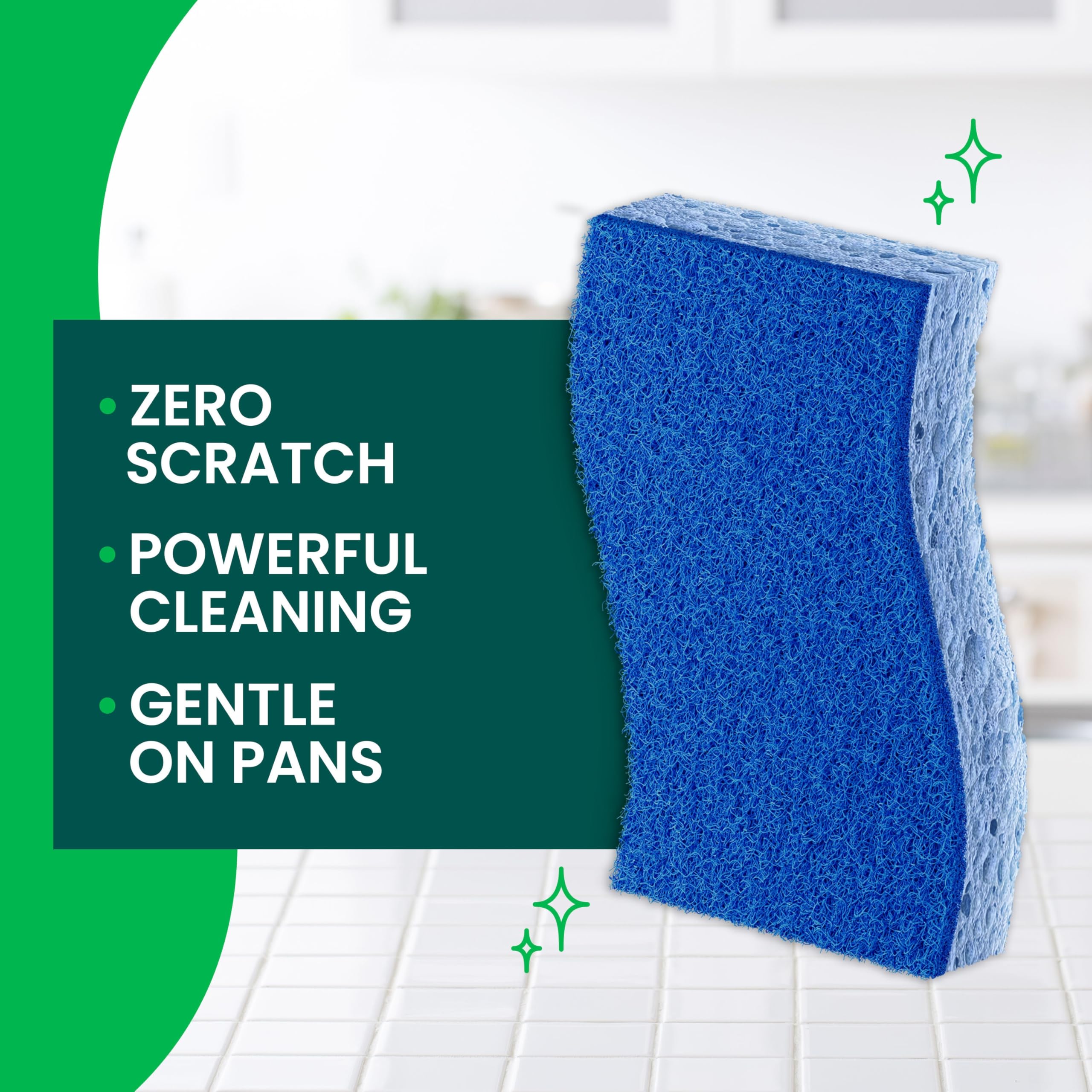 Scotch-Brite Zero Scratch Scrub Sponge, 9 Pack thumbnail