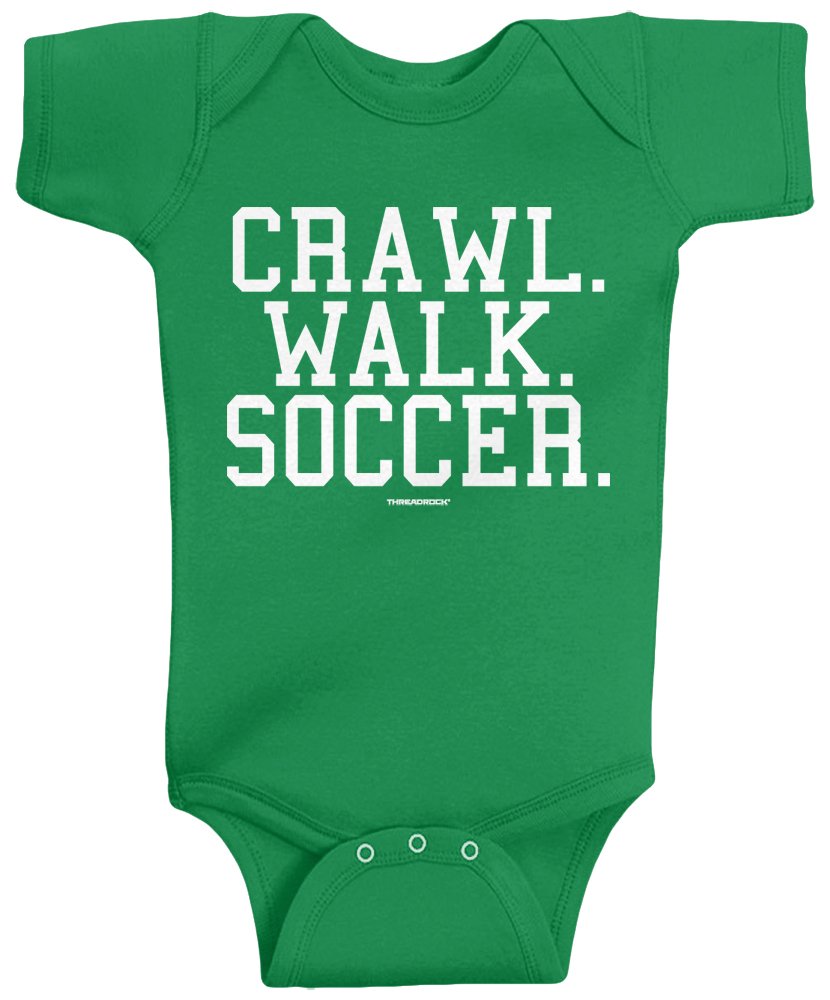 Threadrock Unisex Baby Crawl Walk Lift Fish Golf Soccer Hockey Infant Bodysuit thumbnail