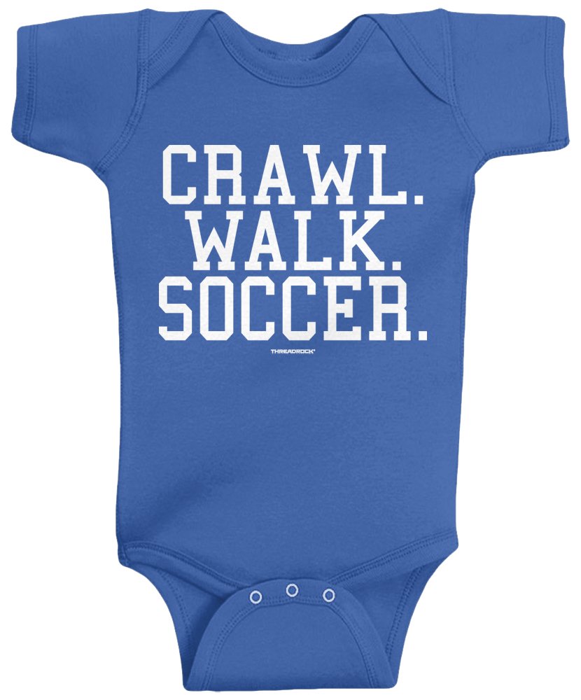 Threadrock Unisex Baby Crawl Walk Lift Fish Golf Soccer Hockey Infant Bodysuit thumbnail
