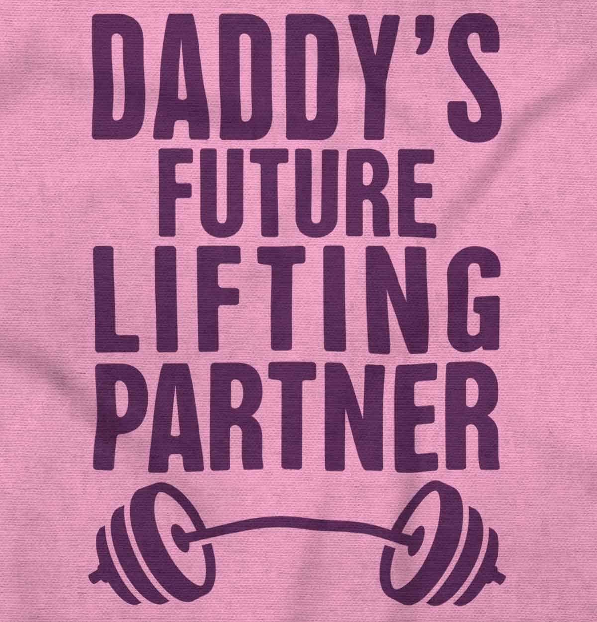 Brisco Brands Fathers Day Daddys Future Gym Partner Baby Bodysuit Jumper Boys thumbnail
