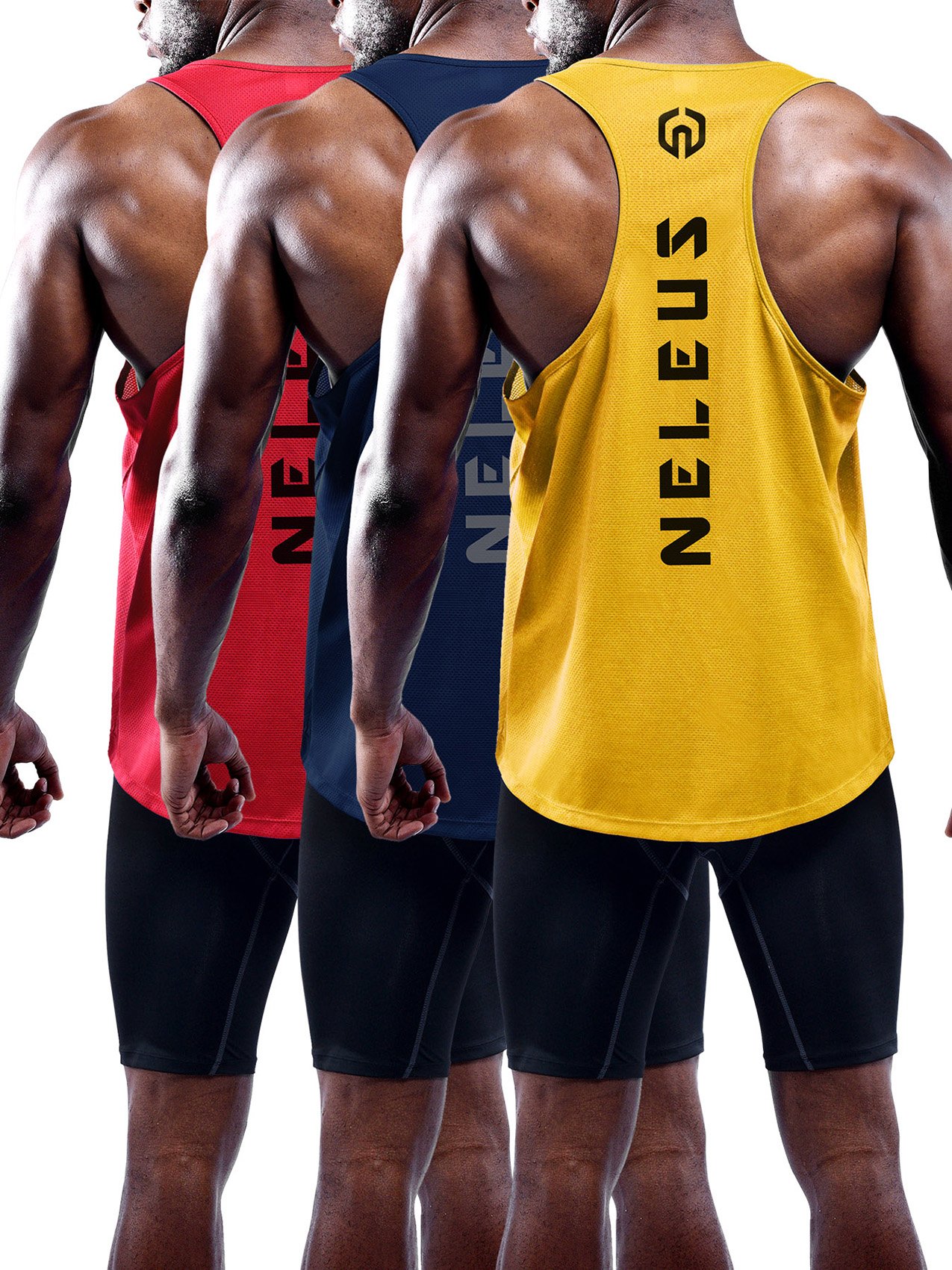 NELEUS Men's Workout Running Tank Top Sleeveless Gym Athletic Shirts