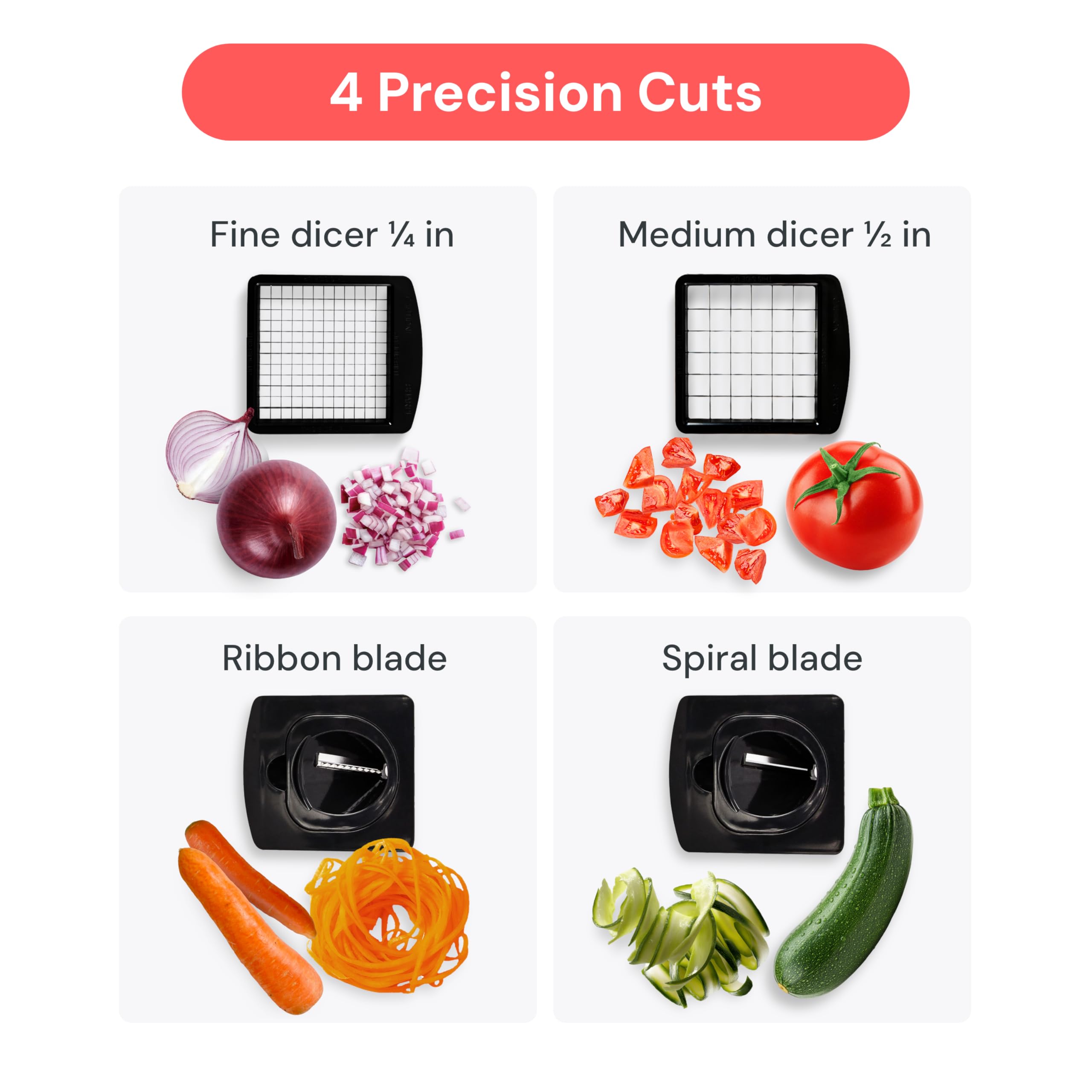 Fullstar Pro Original Vegetable Chopper & Spiralizer, All-in-1 Kitchen Tool thumbnail
