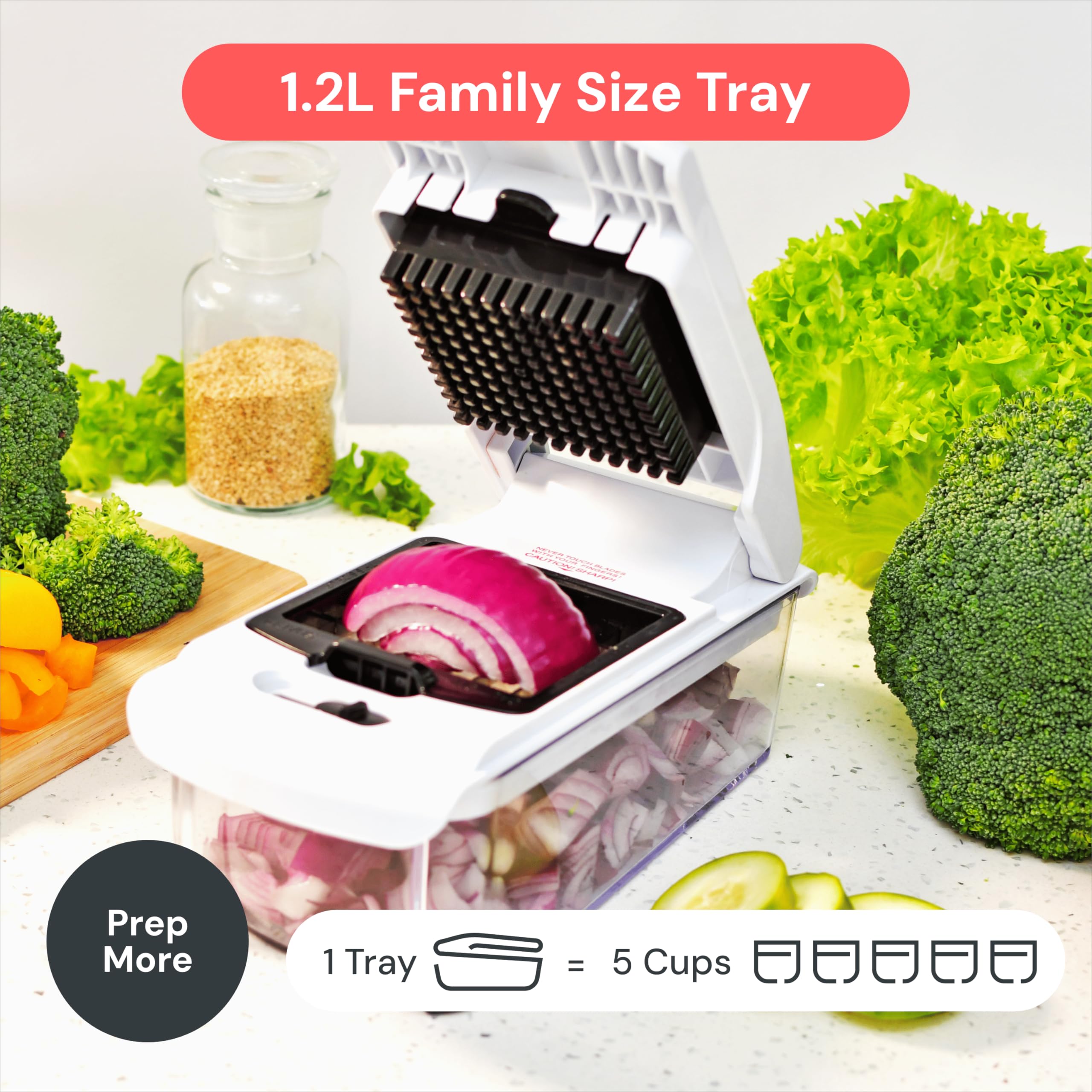 Fullstar Pro Original Vegetable Chopper & Spiralizer, All-in-1 Kitchen Tool thumbnail