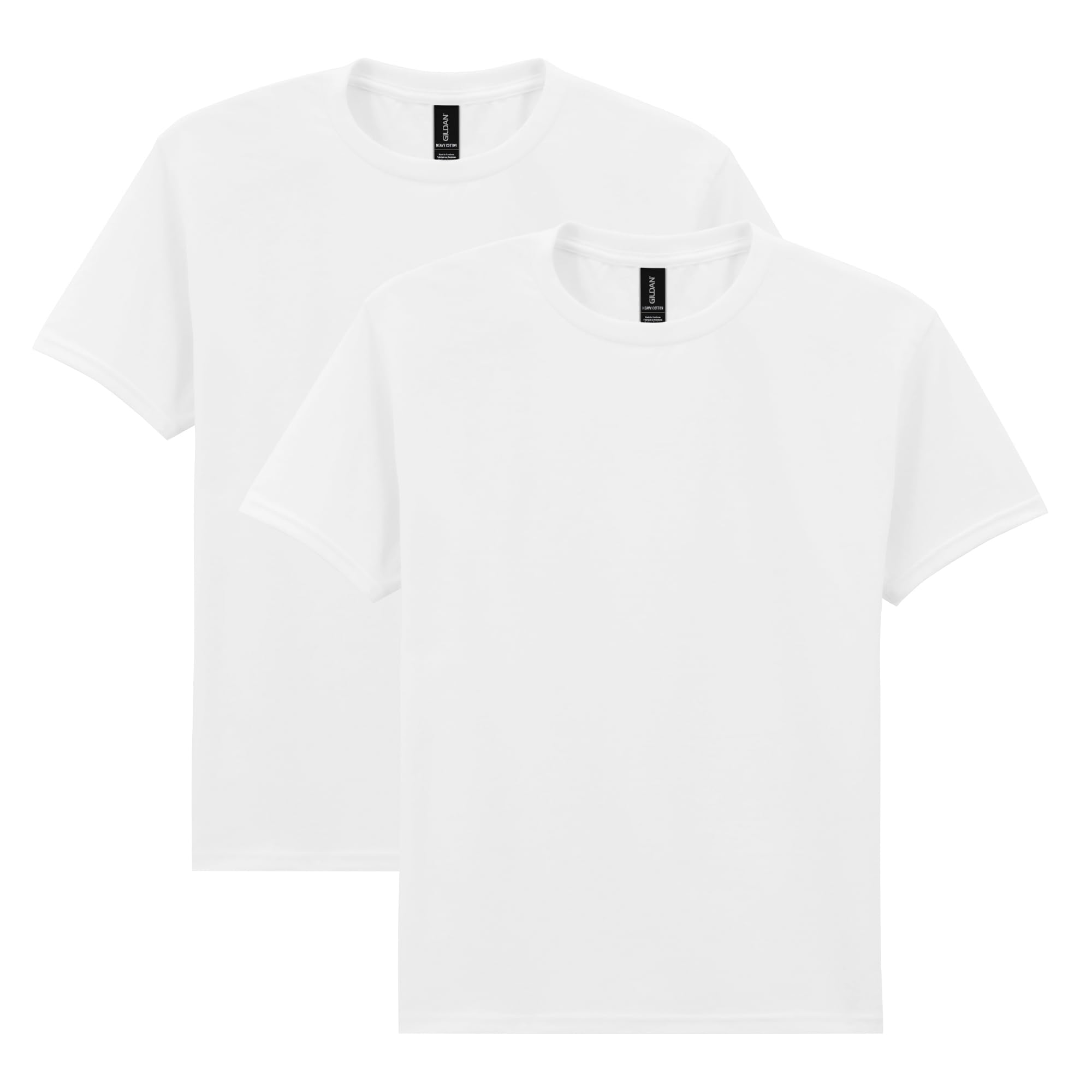 Gildan Unisex-Child Gildan Youth Heavy Cotton T-Shirt, Style G5000b, 2-Pack