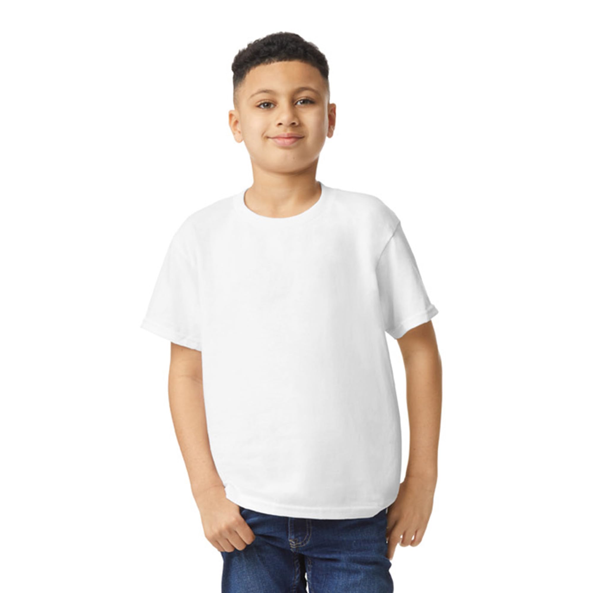 Gildan Unisex-Child Gildan Youth Heavy Cotton T-Shirt, Style G5000b, 2-Pack thumbnail