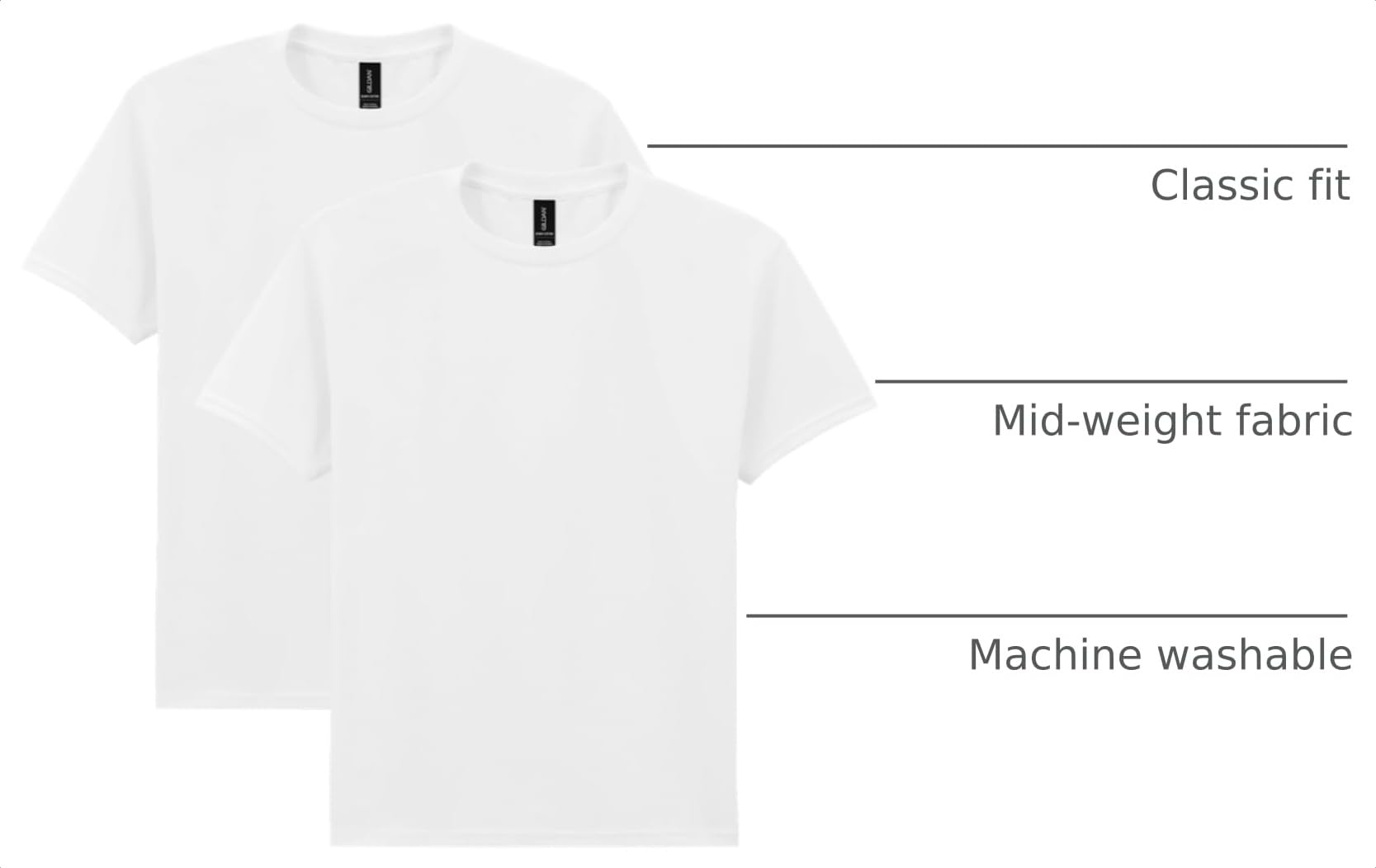 Gildan Unisex-Child Gildan Youth Heavy Cotton T-Shirt, Style G5000b, 2-Pack thumbnail