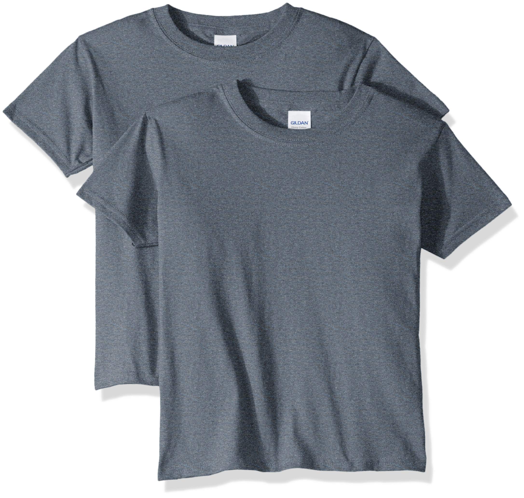 Gildan Unisex-Child Gildan Youth Heavy Cotton T-Shirt, Style G5000b, 2-Pack thumbnail