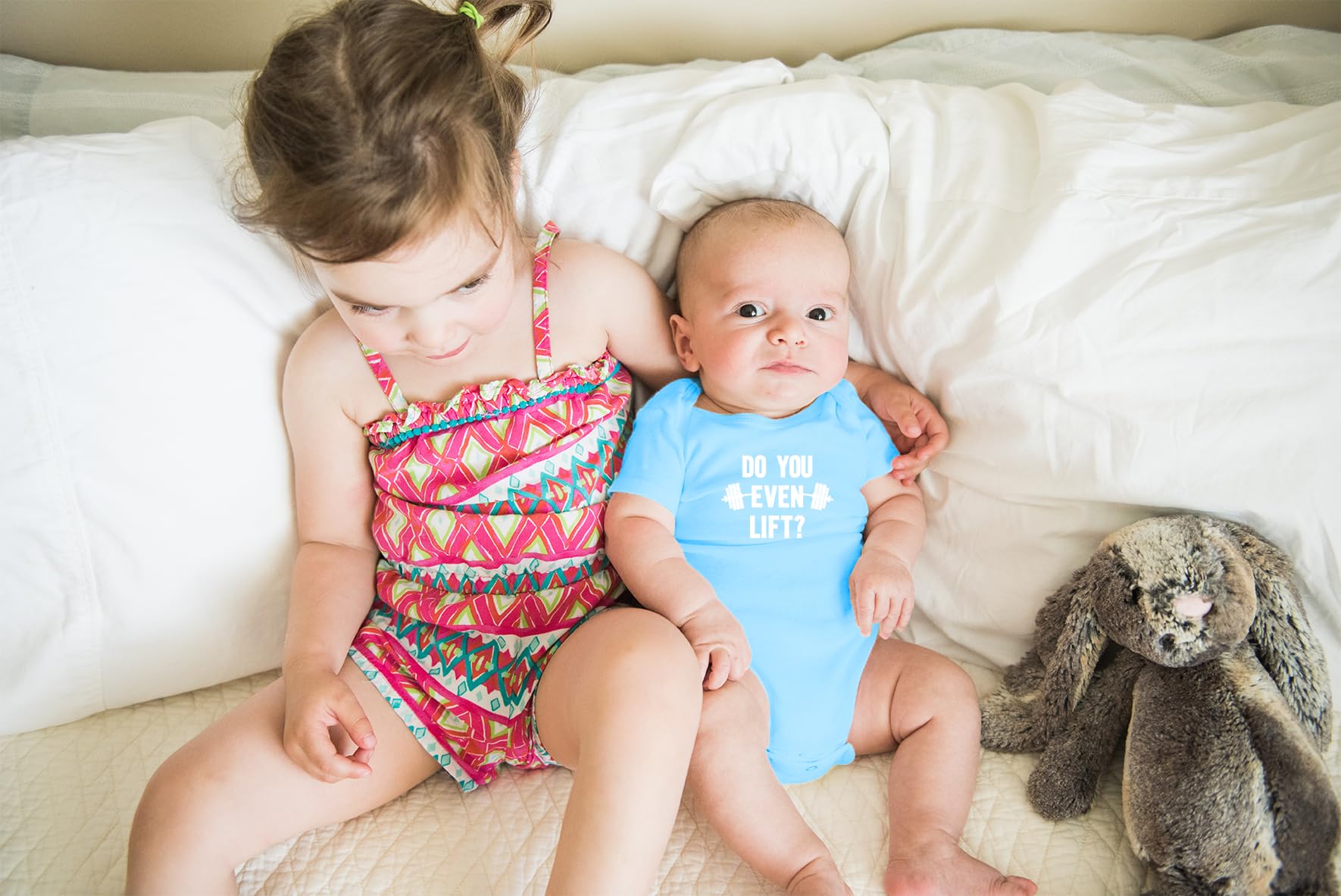 AW Fashions Do You Even Lift? Baby Bodysuit Cute, Fitness-Themed Outfit for Newborn & Infants Romper thumbnail