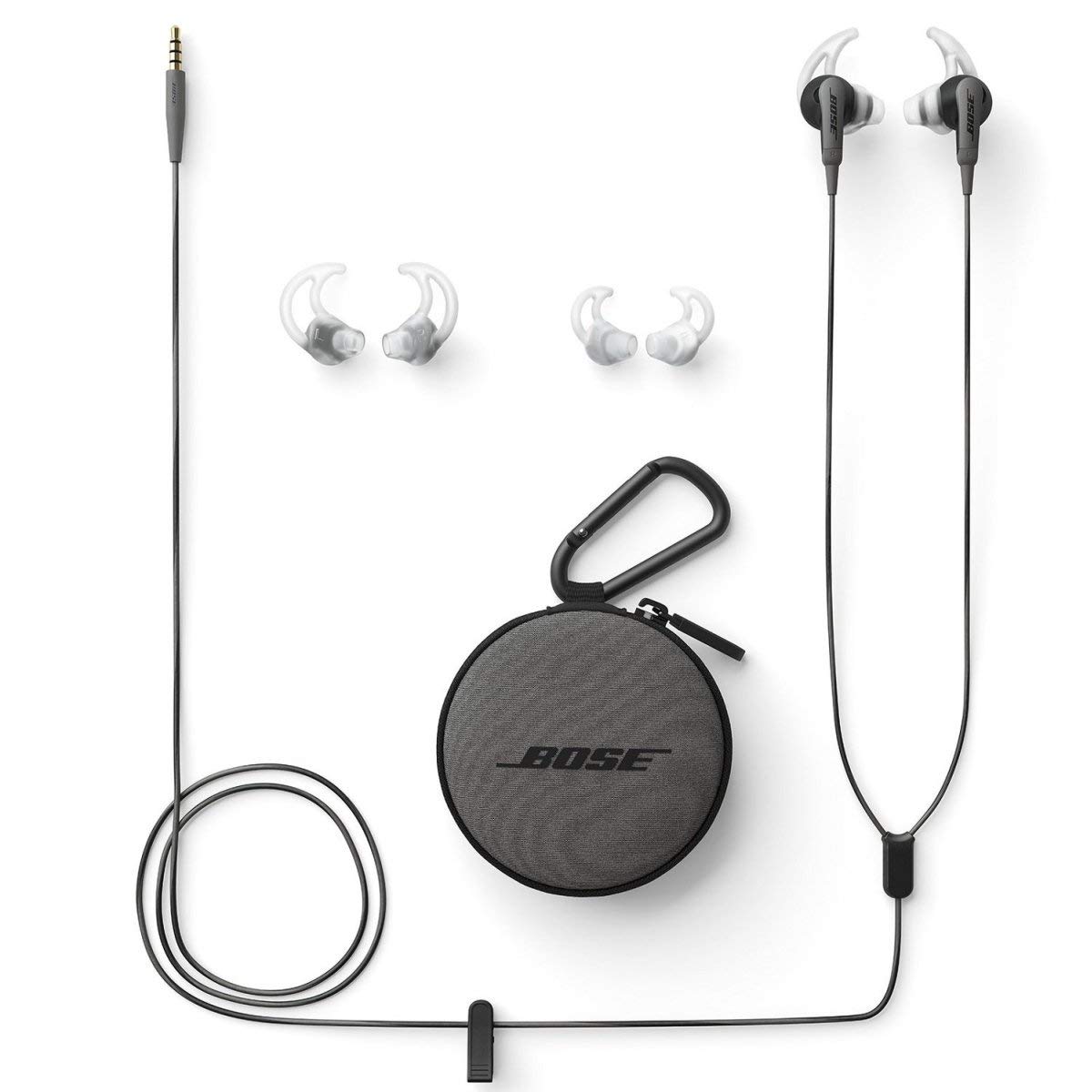 Bose SoundSport In-Ear Headphones For Apple Devices (741776-0010) - Charcoal (Renewed)