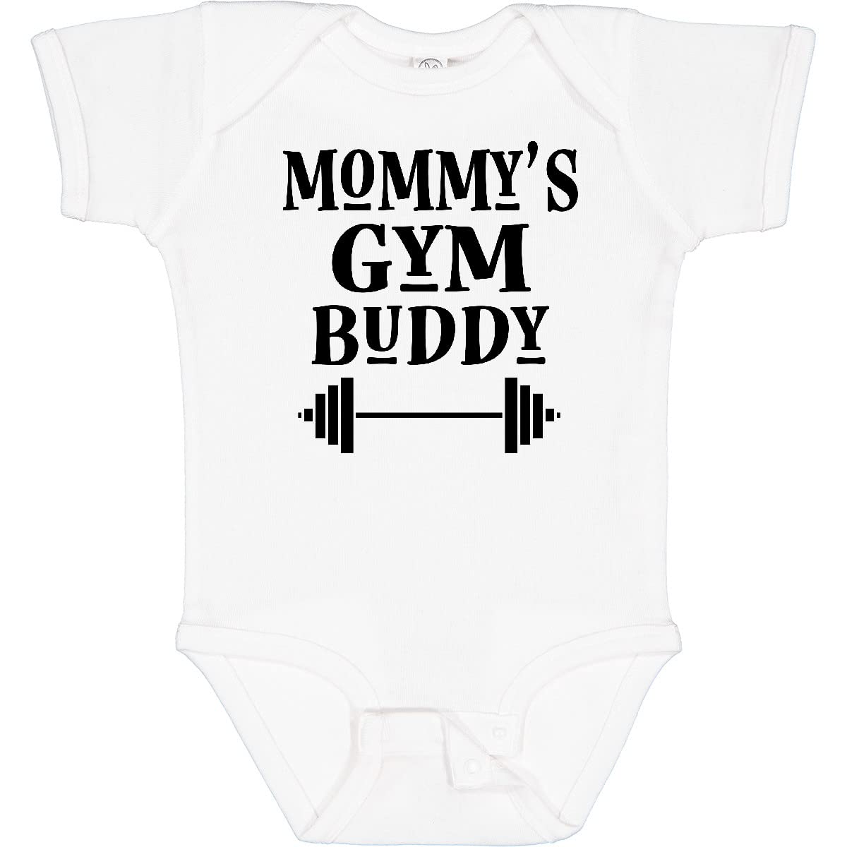 inktastic Mommy Gym Buddy Workout Baby Bodysuit