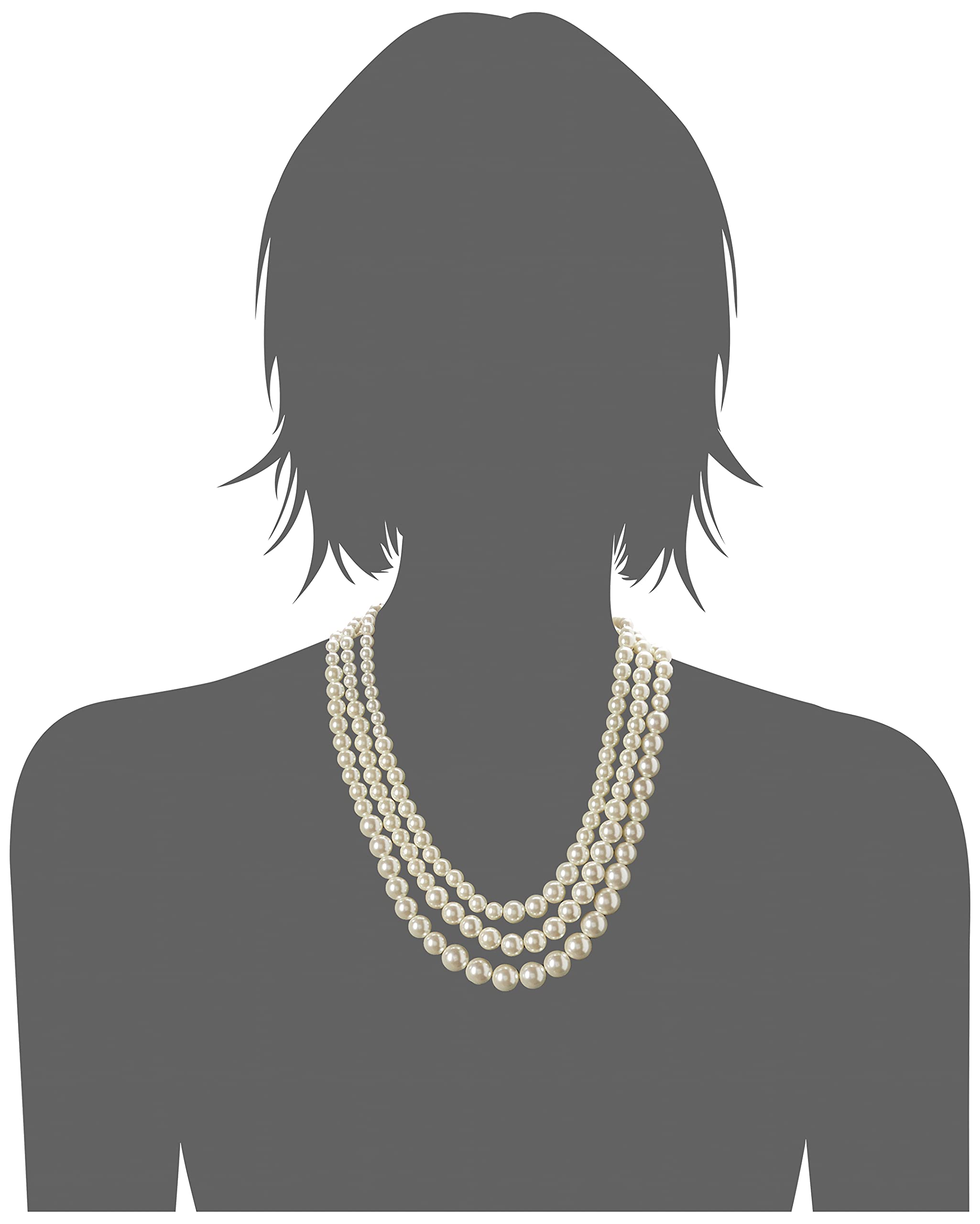 Anne Klein Women's Pearl Collar Necklace, Statement Fashion Jewelry with Pearl Accents and Adjustable Extender for Everyday and Dress Wear thumbnail