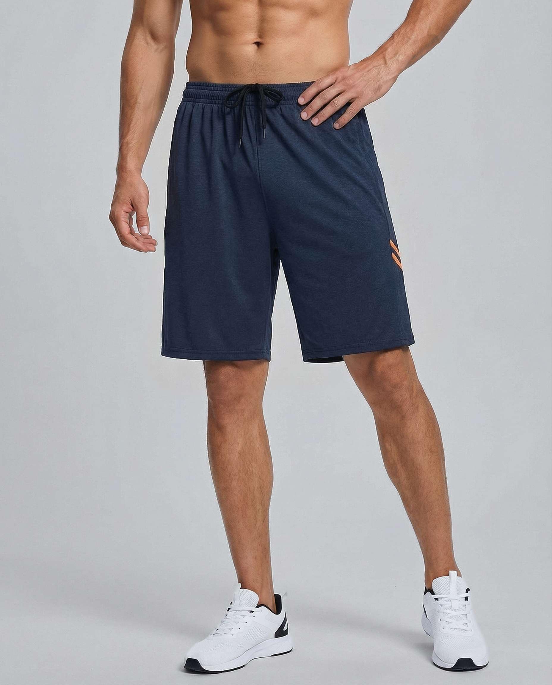 Real Essentials Men’s 5 Pack: 9" Dry-Fit Shorts – Athletic Gym, Workout, Basketball, Running, Casual Lounge Active Pockets thumbnail