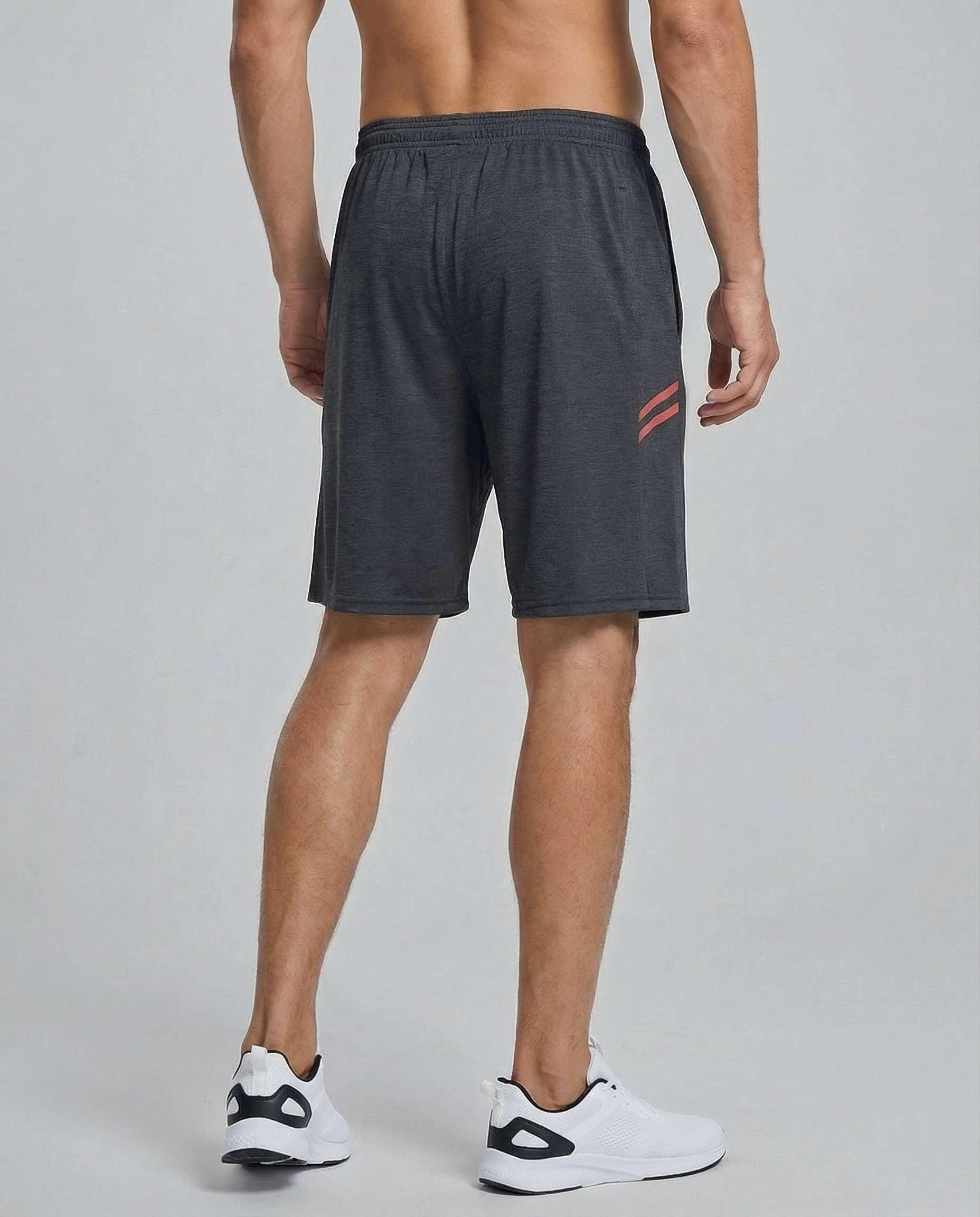 Real Essentials Men’s 5 Pack: 9" Dry-Fit Shorts – Athletic Gym, Workout, Basketball, Running, Casual Lounge Active Pockets thumbnail