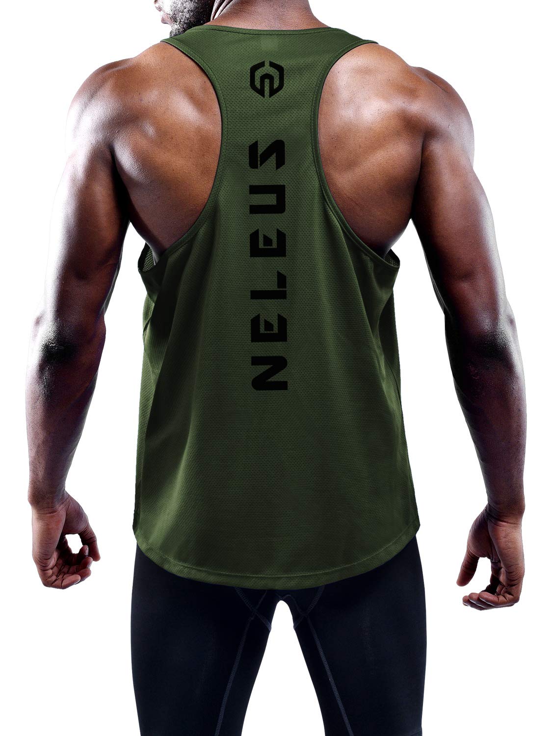 NELEUS Men's 3 Pack Dry Fit Y-Back Muscle Tank Workout Gym Shirt thumbnail