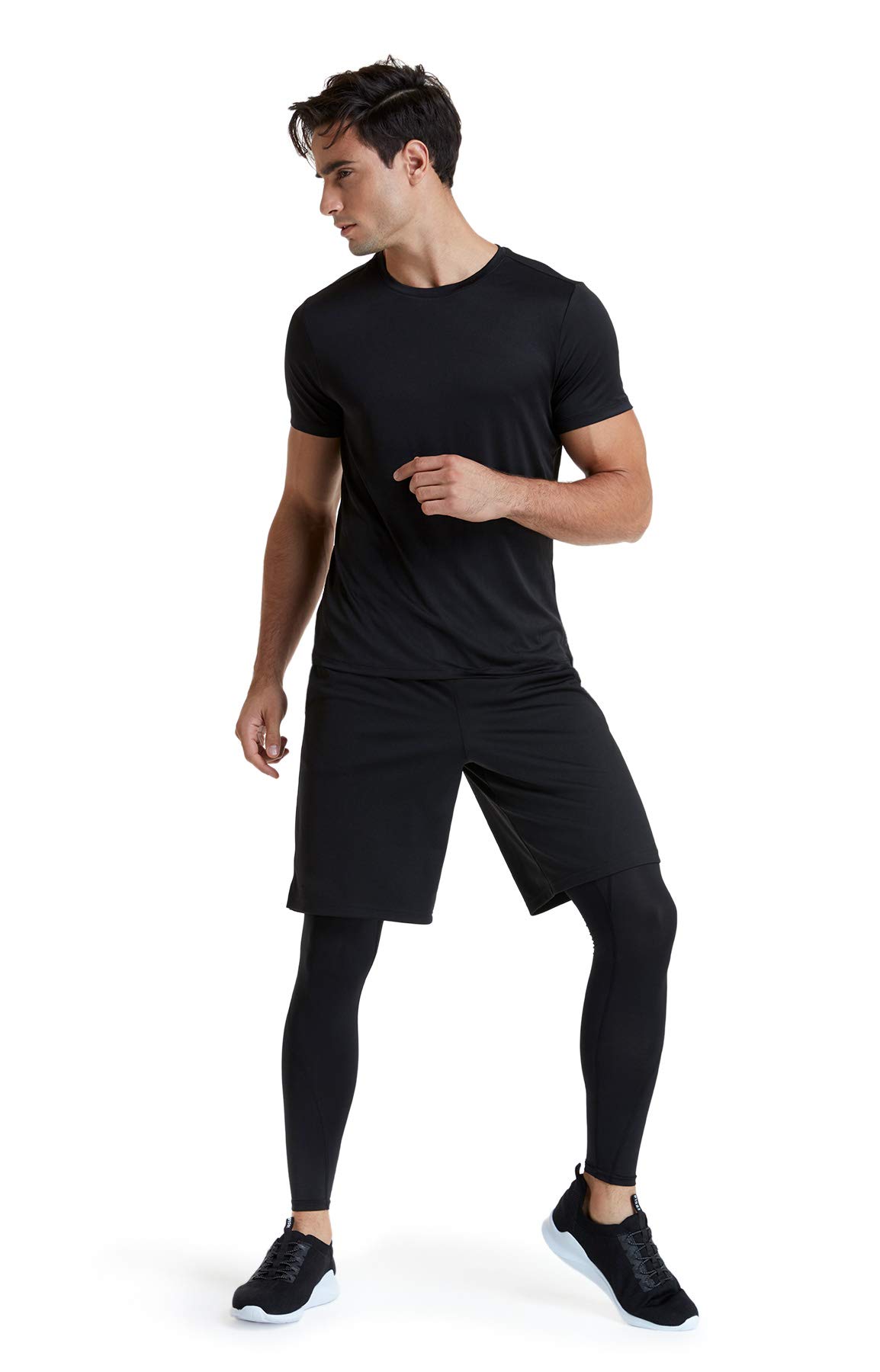 ATHLIO Men's Workout Running Shirts, Sun Protection Quick Dry Athletic Shirts, Short Sleeve Gym T-Shirts thumbnail