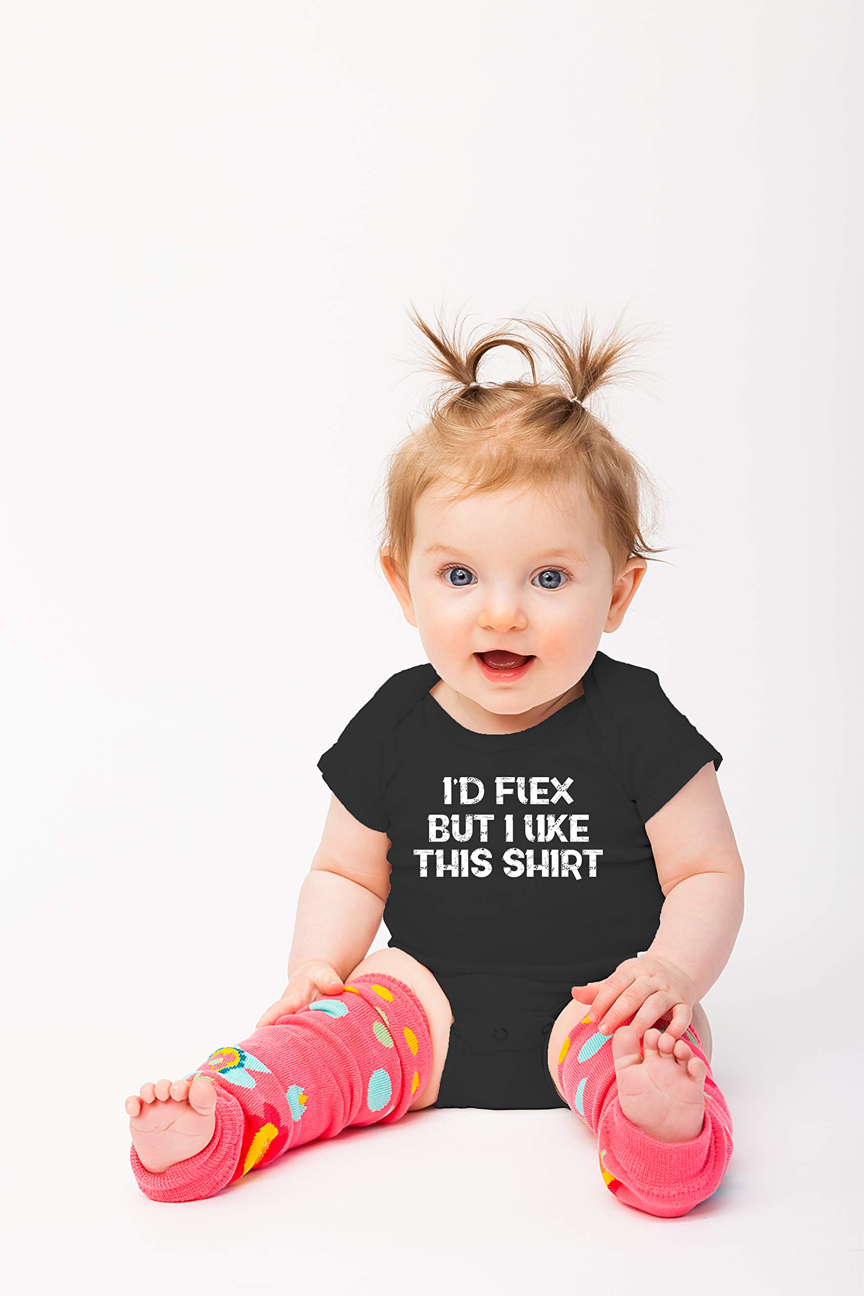 I'd Flex But I like This Shirt - Funny Baby Essentials Bodysuit - Newborn Baby Boy Clothes thumbnail