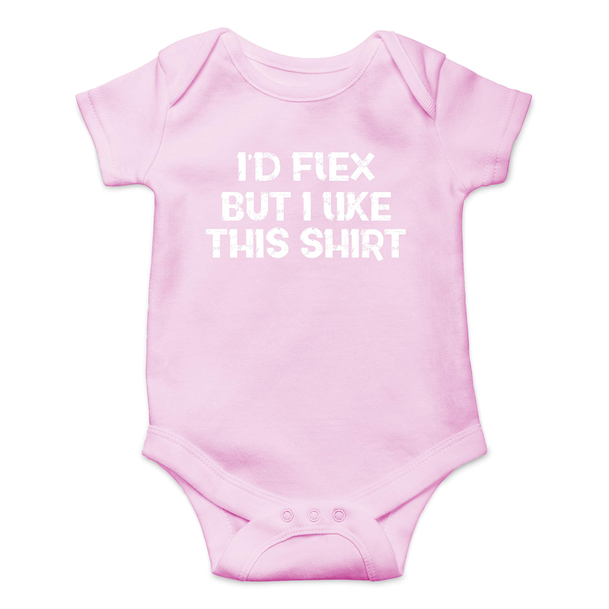 I'd Flex But I like This Shirt - Funny Baby Essentials Bodysuit - Newborn Baby Boy Clothes thumbnail