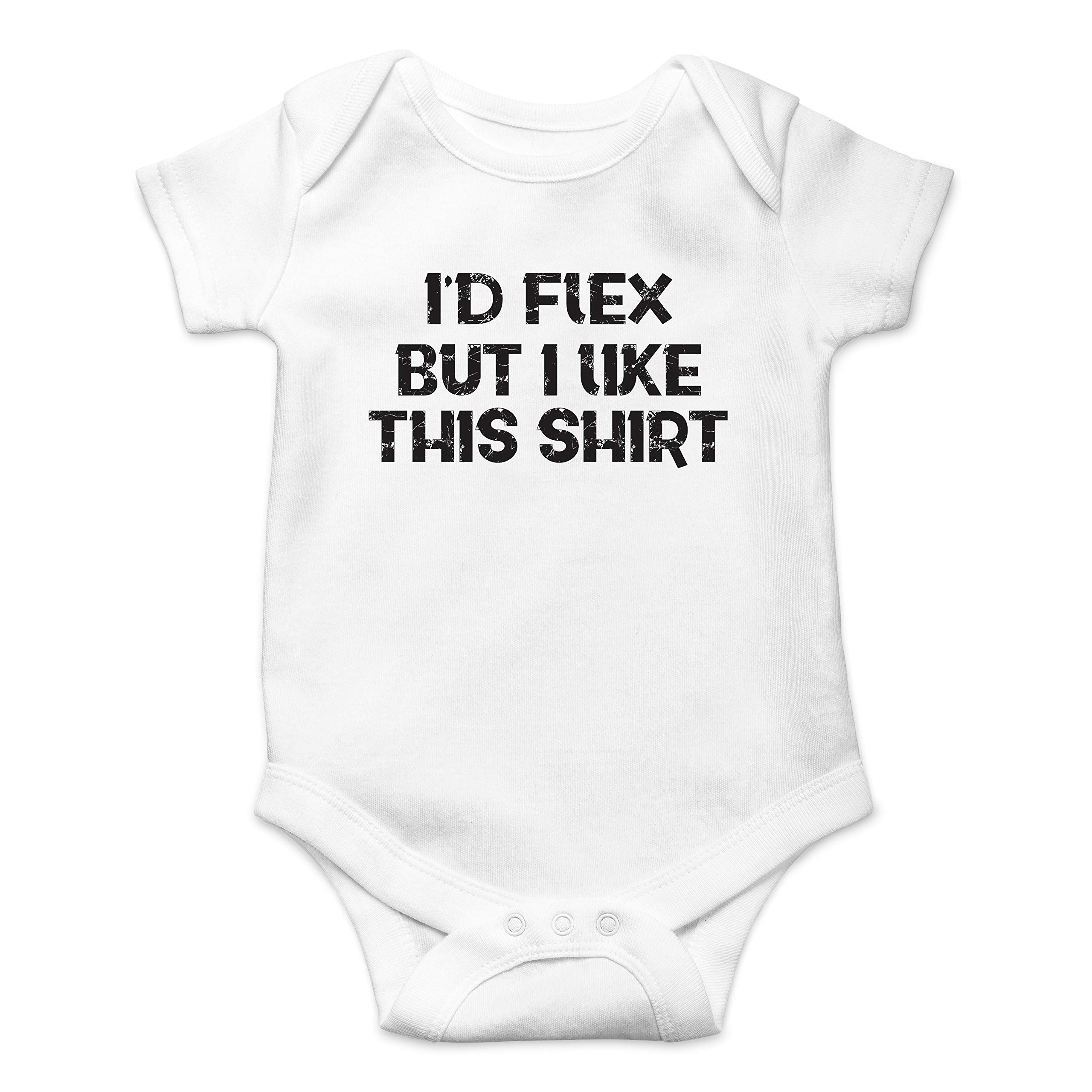 I'd Flex But I like This Shirt - Funny Baby Essentials Bodysuit - Newborn Baby Boy Clothes thumbnail