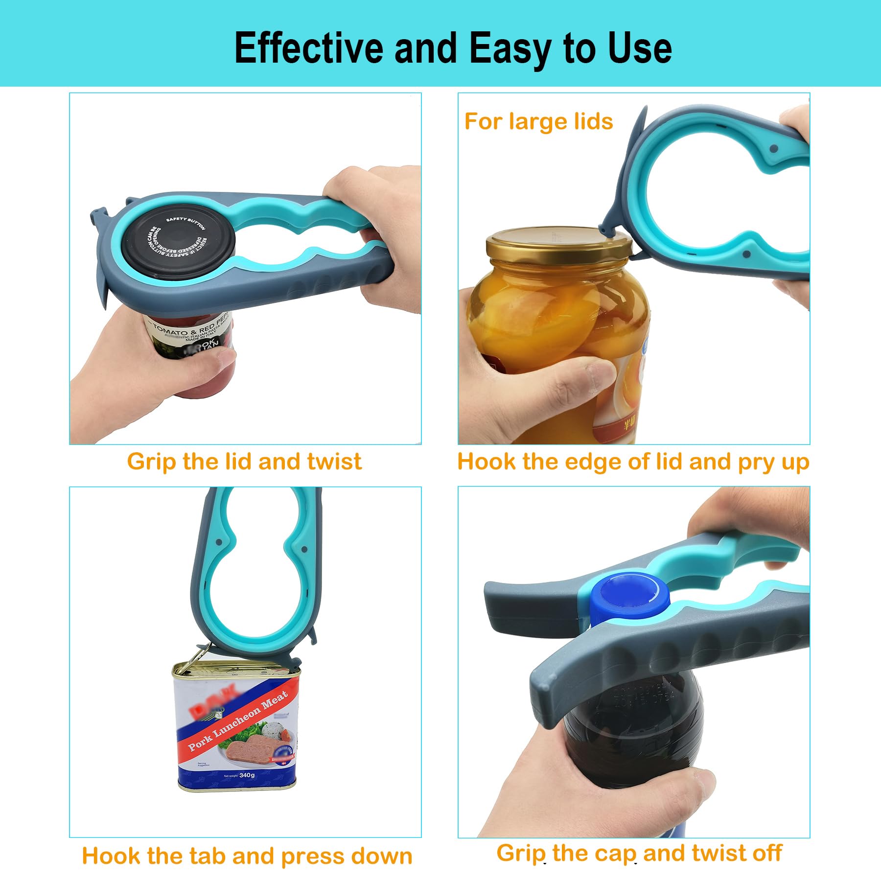 Otstar Jar Opener & Bottle Opener for Seniors with Arthritis, Weak Hands thumbnail