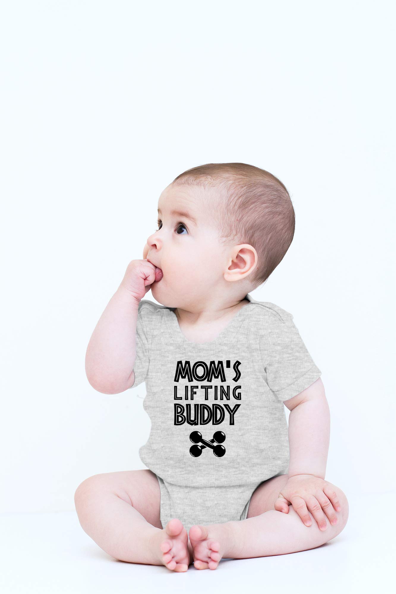 CBTwear Mom's Lifting Buddy - Baby Clothes - Funny Newborn Bodysuit Outfits for Boys and Girls thumbnail