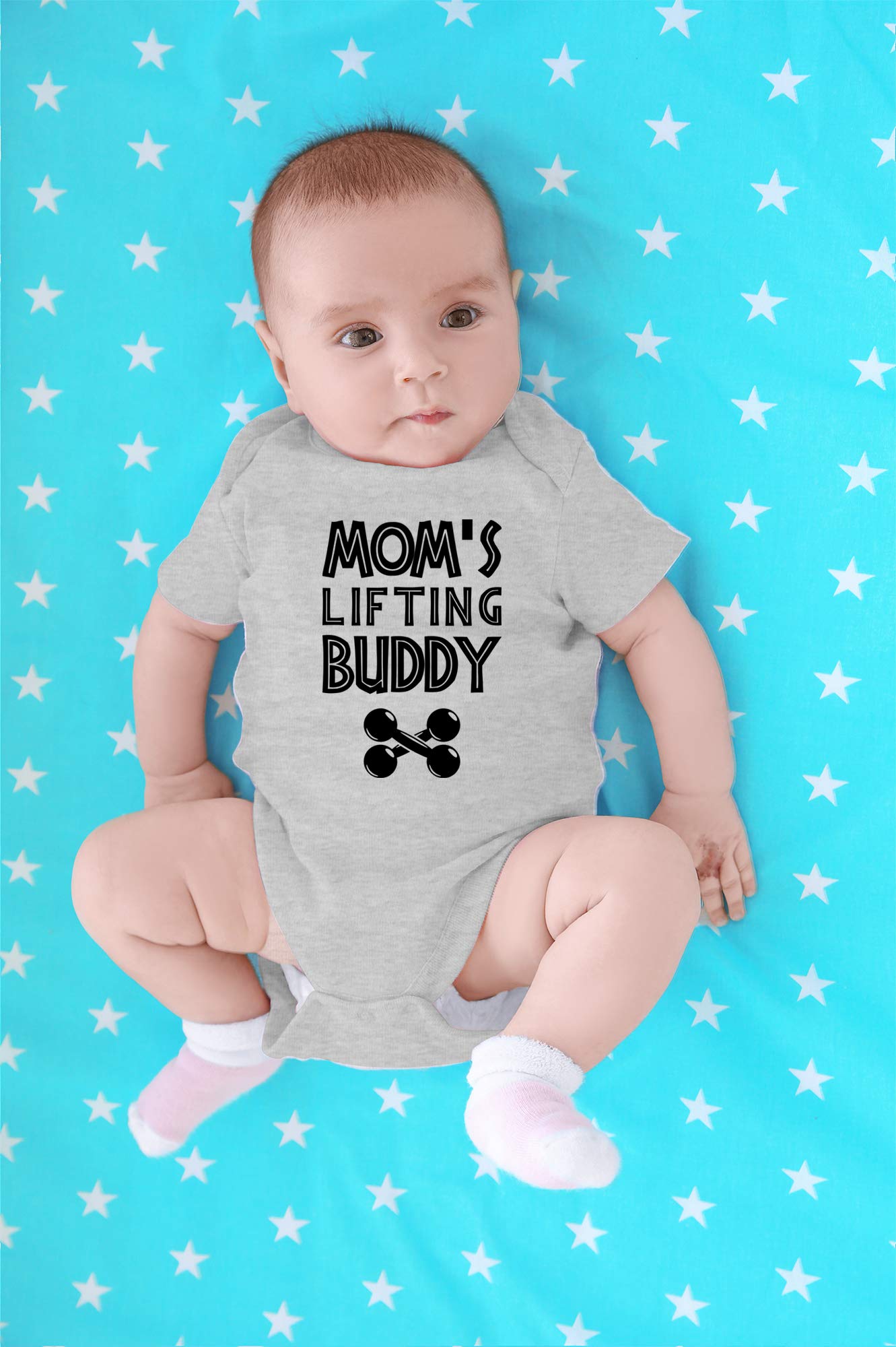 CBTwear Mom's Lifting Buddy - Baby Clothes - Funny Newborn Bodysuit Outfits for Boys and Girls thumbnail