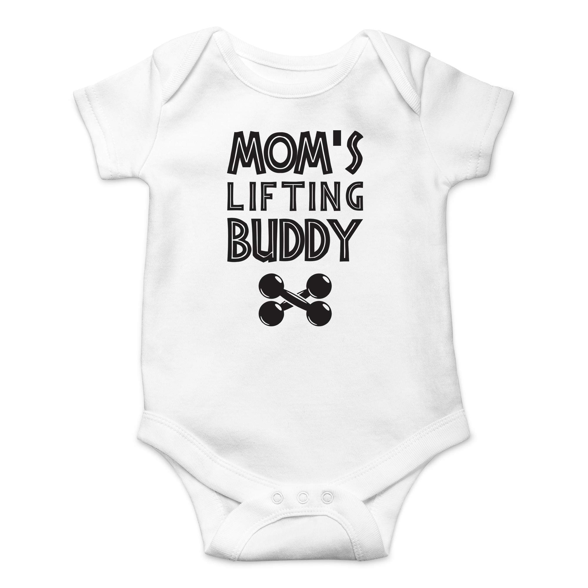 CBTwear Mom's Lifting Buddy - Baby Clothes - Funny Newborn Bodysuit Outfits for Boys and Girls thumbnail