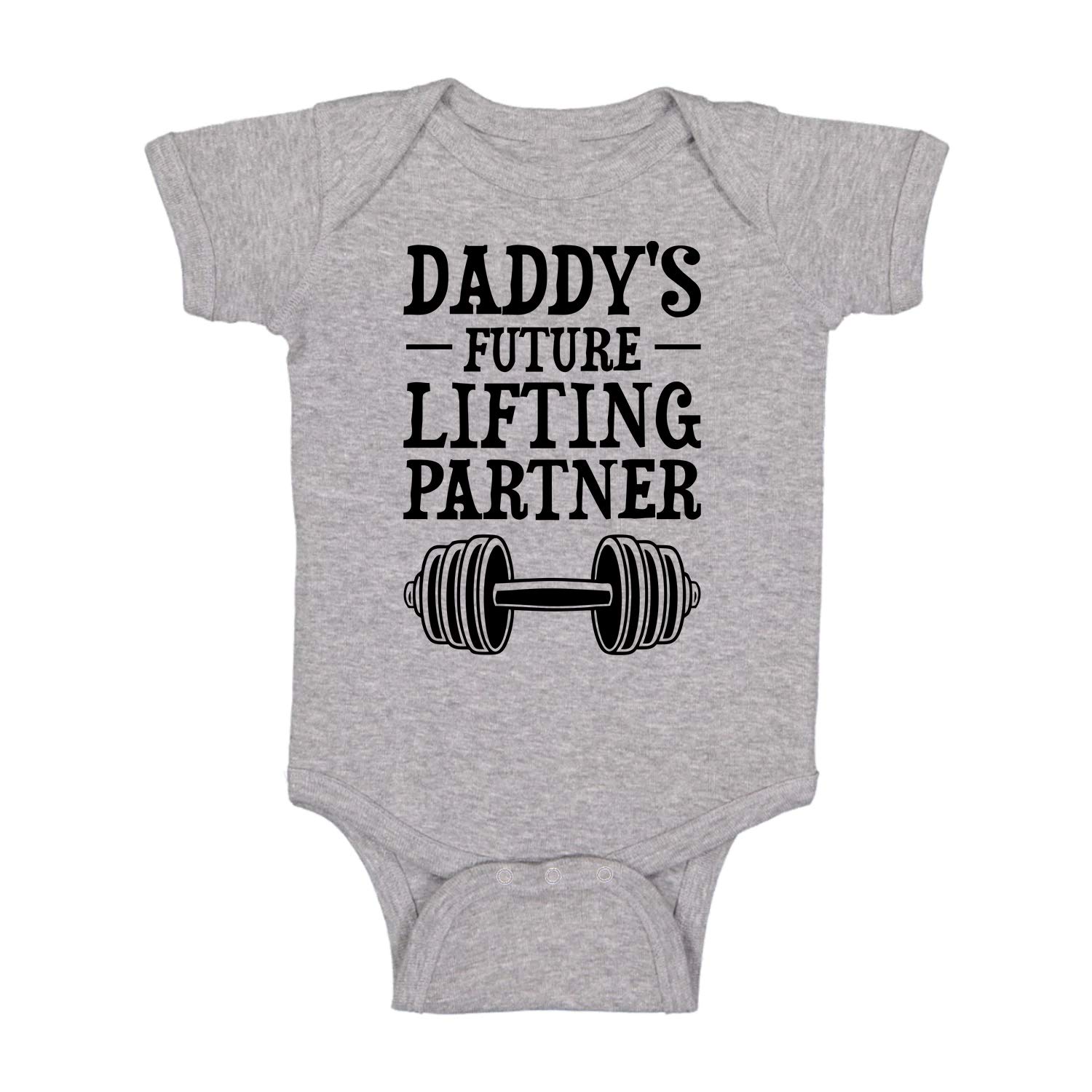 Daddy's Future Lifting Partner - Funny Baby Essentials Bodysuit - Newborn Boy Girl Clothes