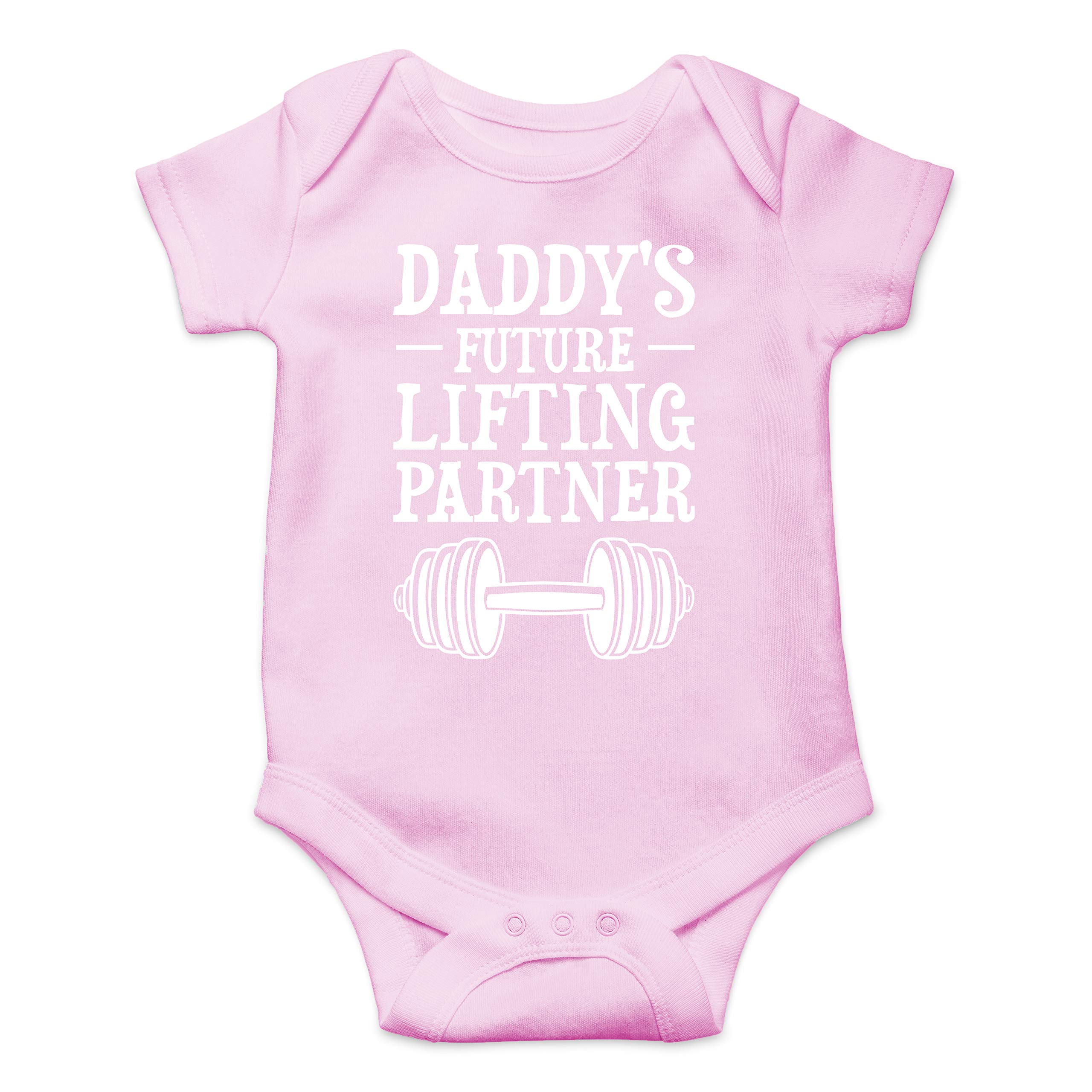 Daddy's Future Lifting Partner - Funny Baby Essentials Bodysuit - Newborn Boy Girl Clothes thumbnail