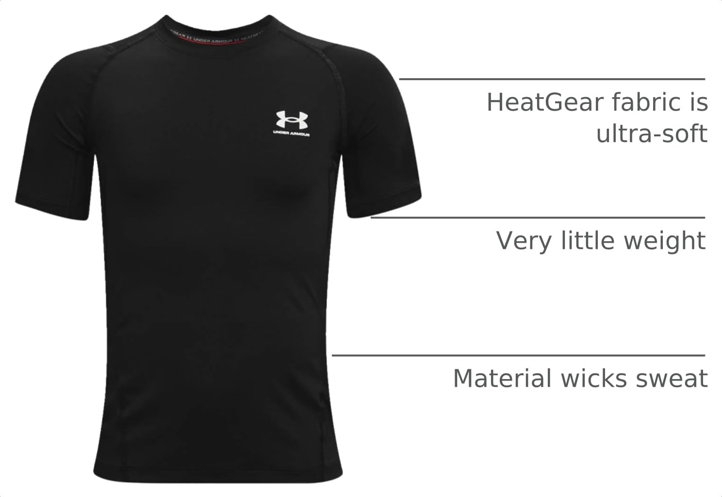 Under Armour Kids HeatGear Armour Short Sleeve (Big Kid) thumbnail