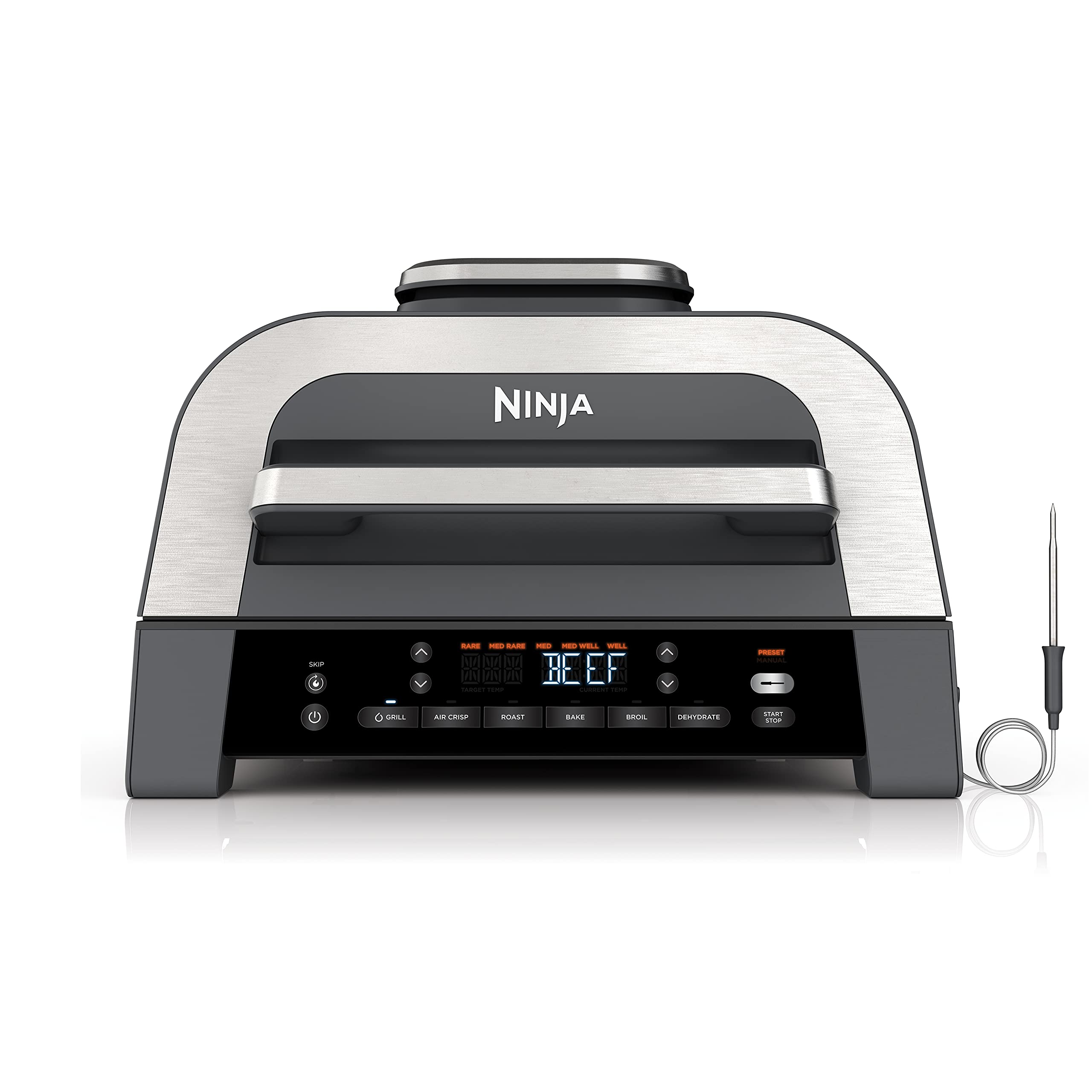 Ninja® Foodi® Smart XL 6-in-1 Indoor Grill & Air Fryer, Black/Silver, FG551 thumbnail