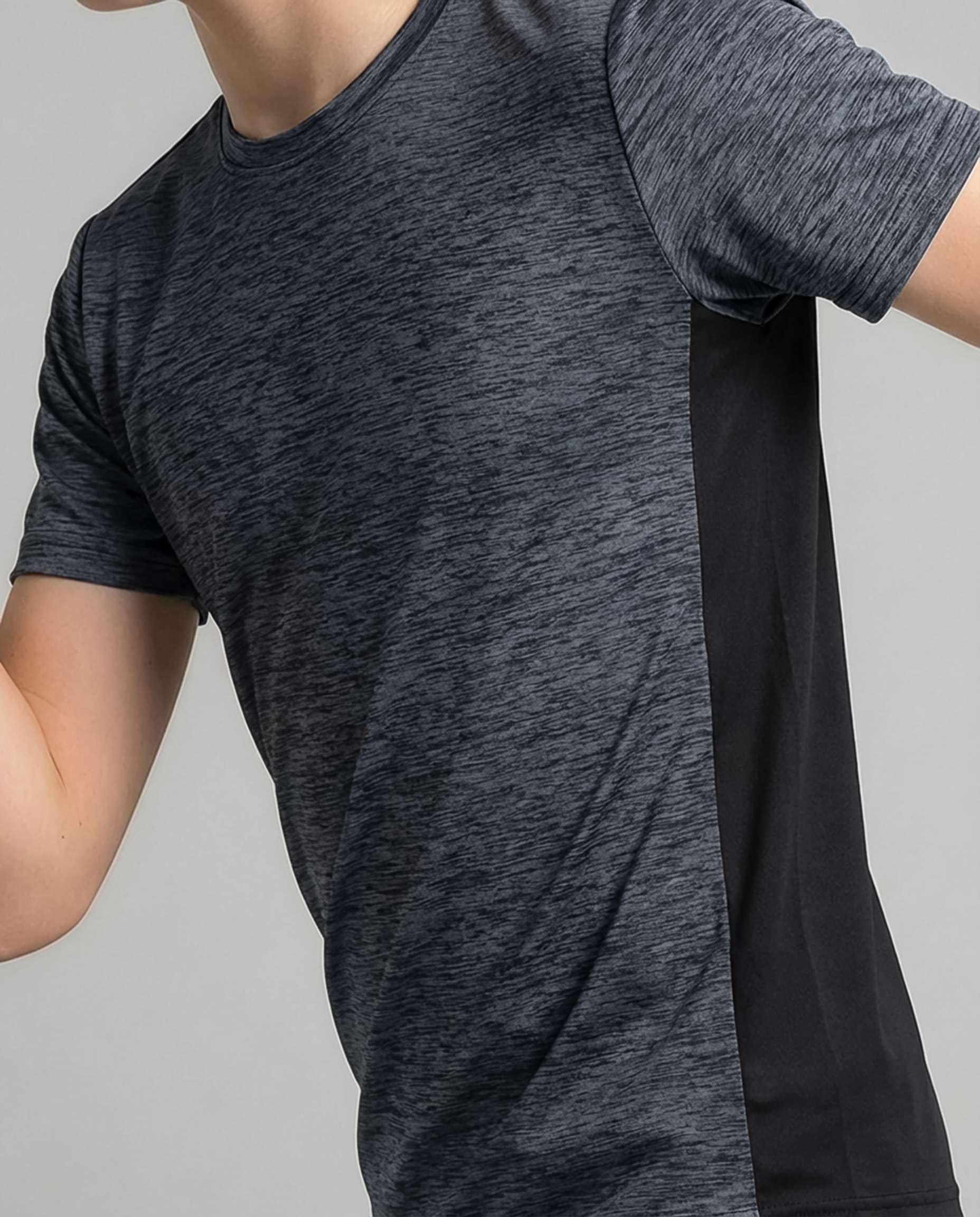 Real Essentials 5 Pack: Boy's Dry Fit Short Sleeve T-Shirt - Athletic Baseball Soccer Tee Tops for Kids Youth & Teens thumbnail