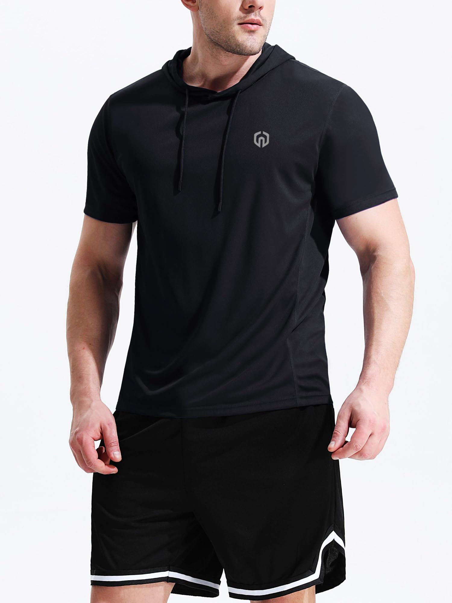NELEUS Dry Fit Workout Athletic Muscle Tank Top Running Shirts with Hoods thumbnail
