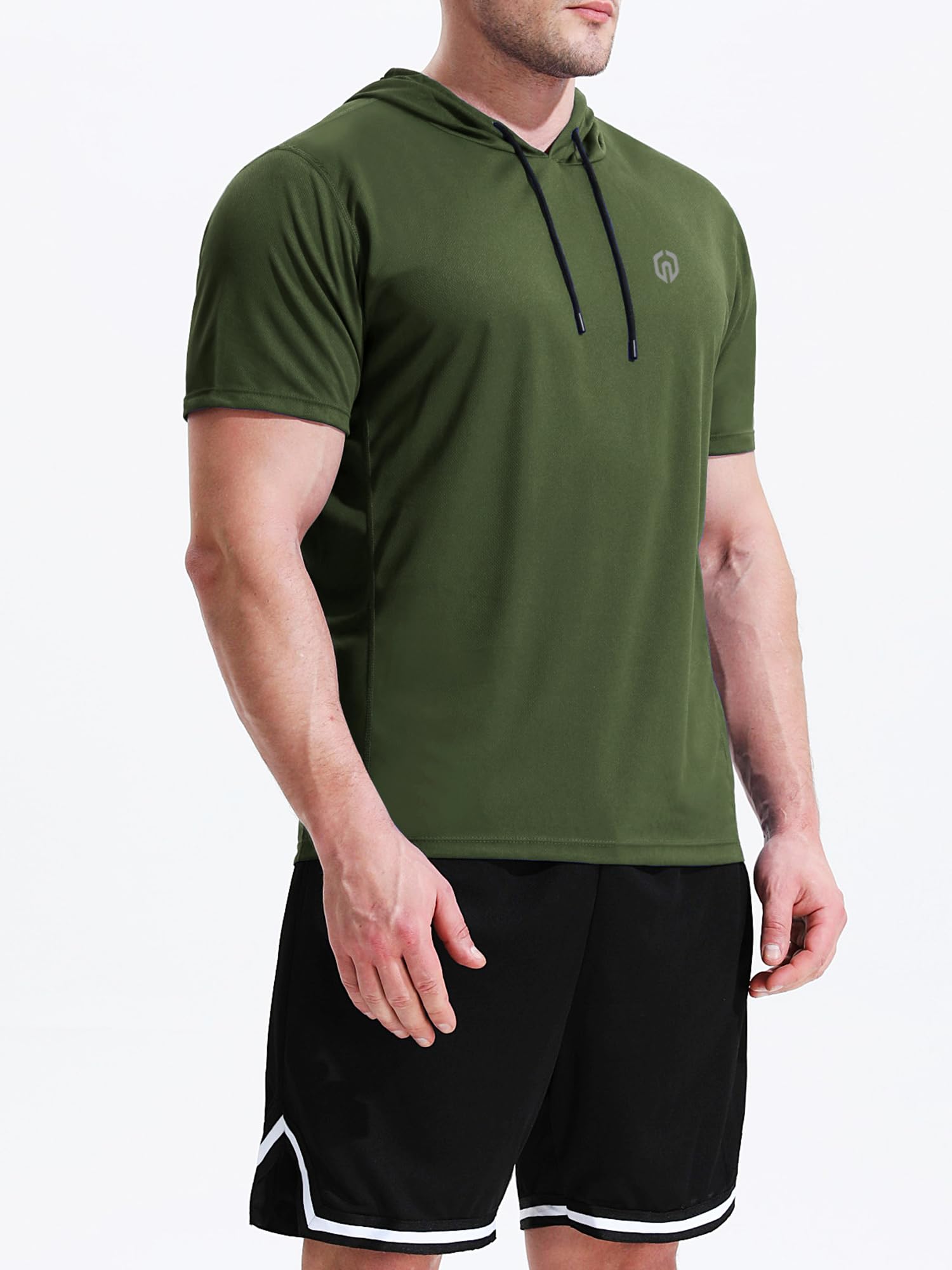 NELEUS Dry Fit Workout Athletic Muscle Tank Top Running Shirts with Hoods thumbnail