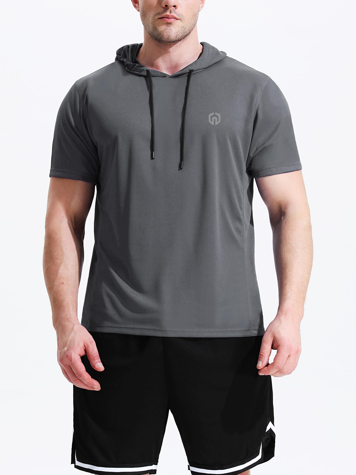 NELEUS Dry Fit Workout Athletic Muscle Tank Top Running Shirts with Hoods thumbnail