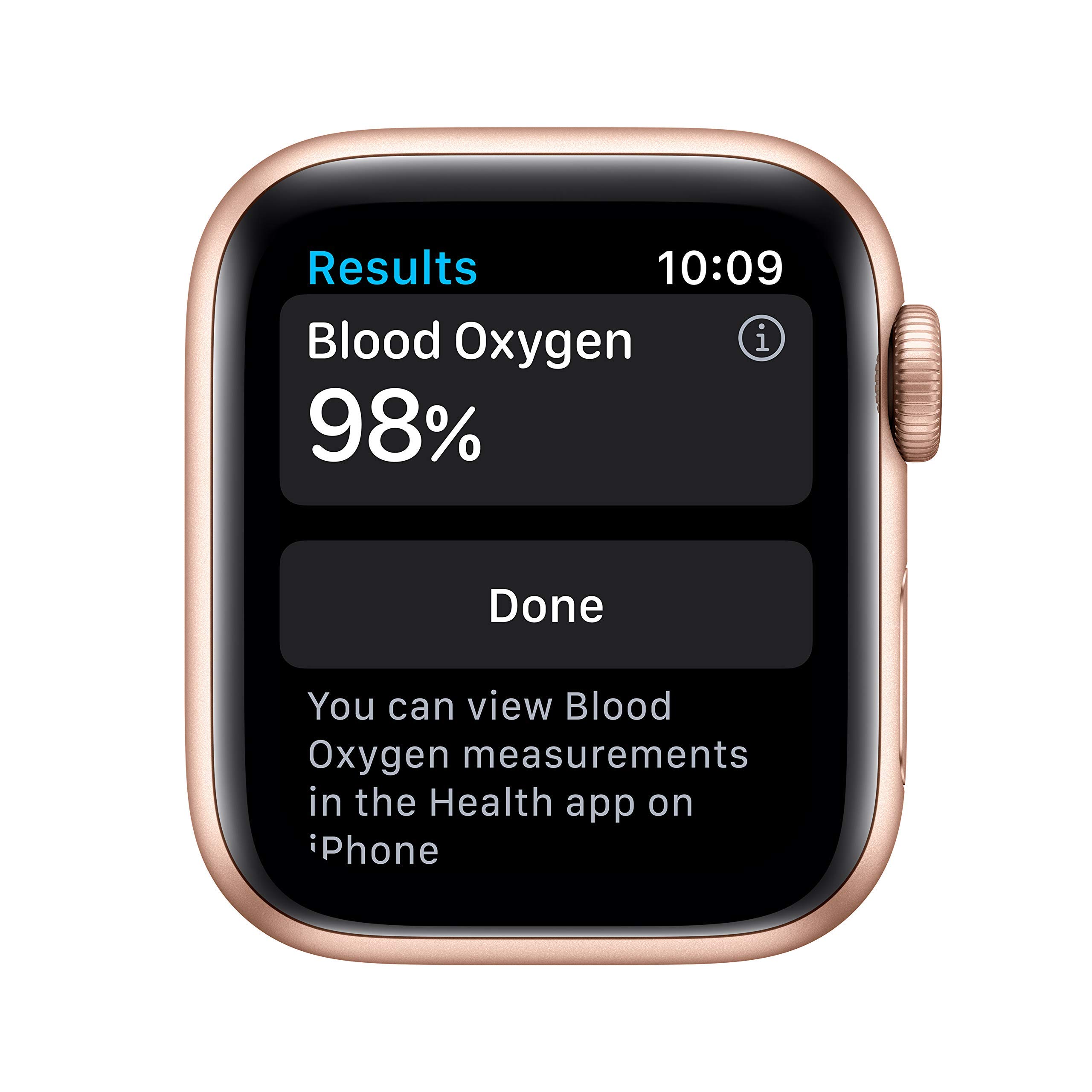 Apple Watch Series 6 (GPS, 40mm) - Gold Aluminum Case with Pink Sand Sport Band (Renewed) thumbnail