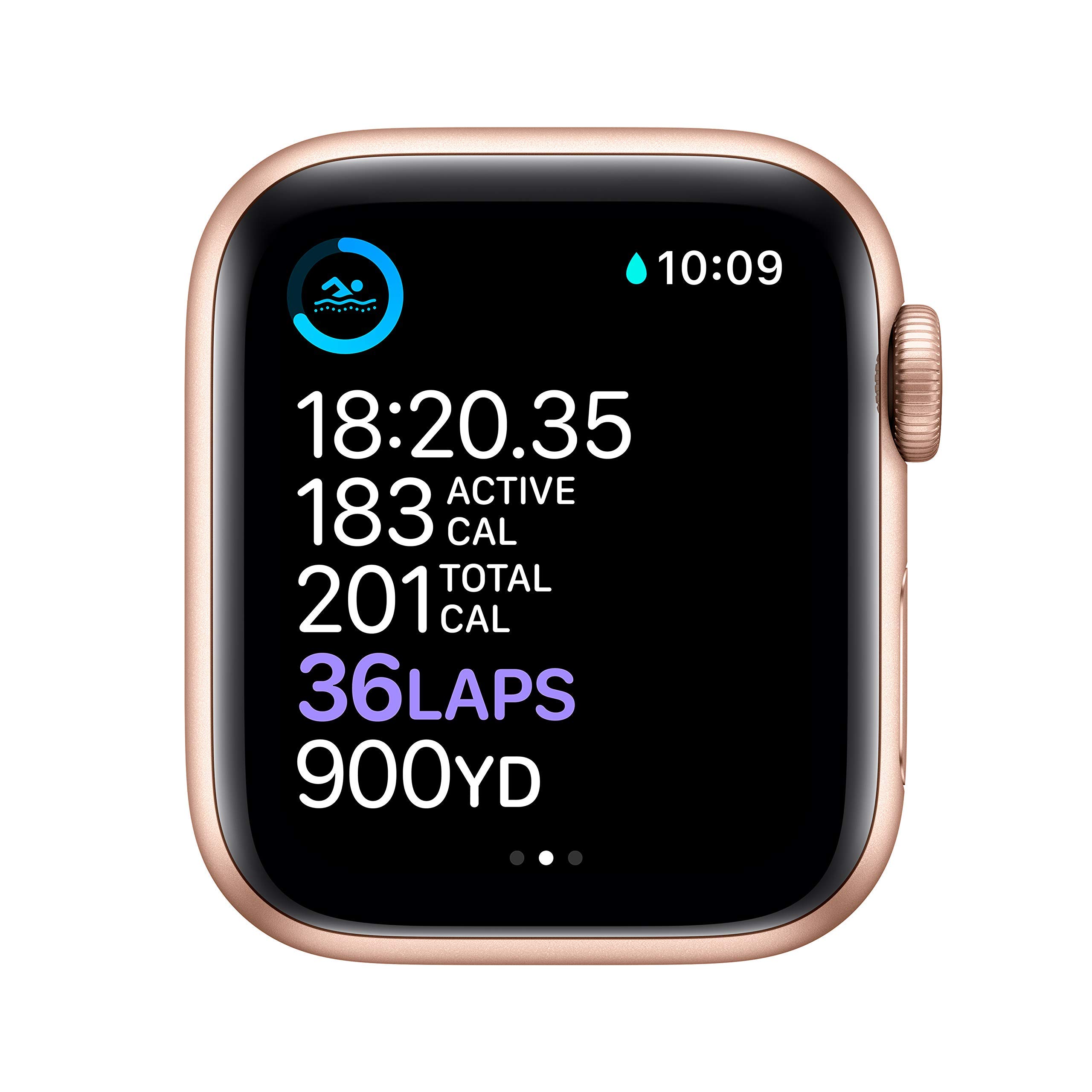 Apple Watch Series 6 (GPS, 40mm) - Gold Aluminum Case with Pink Sand Sport Band (Renewed) thumbnail