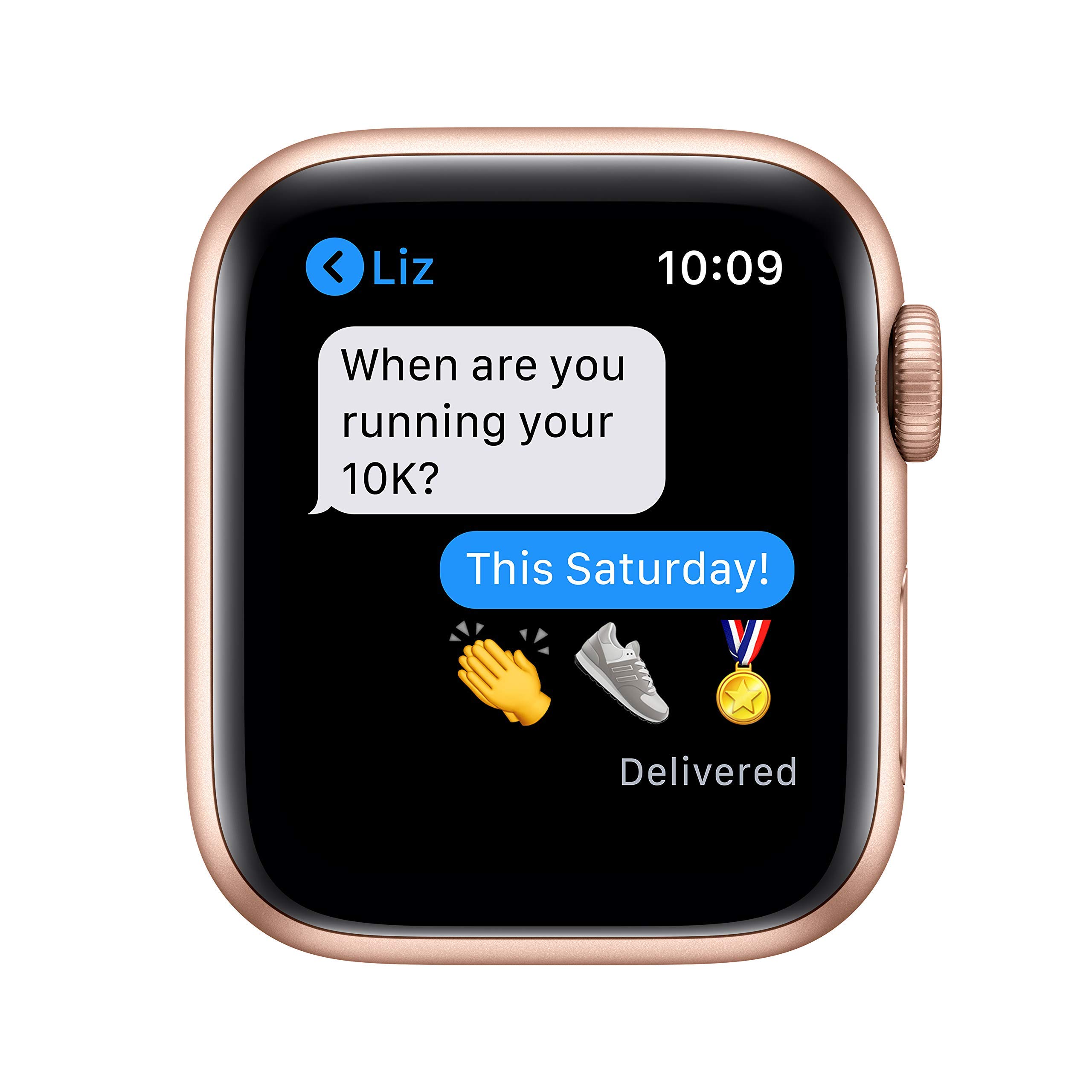 Apple Watch Series 6 (GPS, 40mm) - Gold Aluminum Case with Pink Sand Sport Band (Renewed) thumbnail