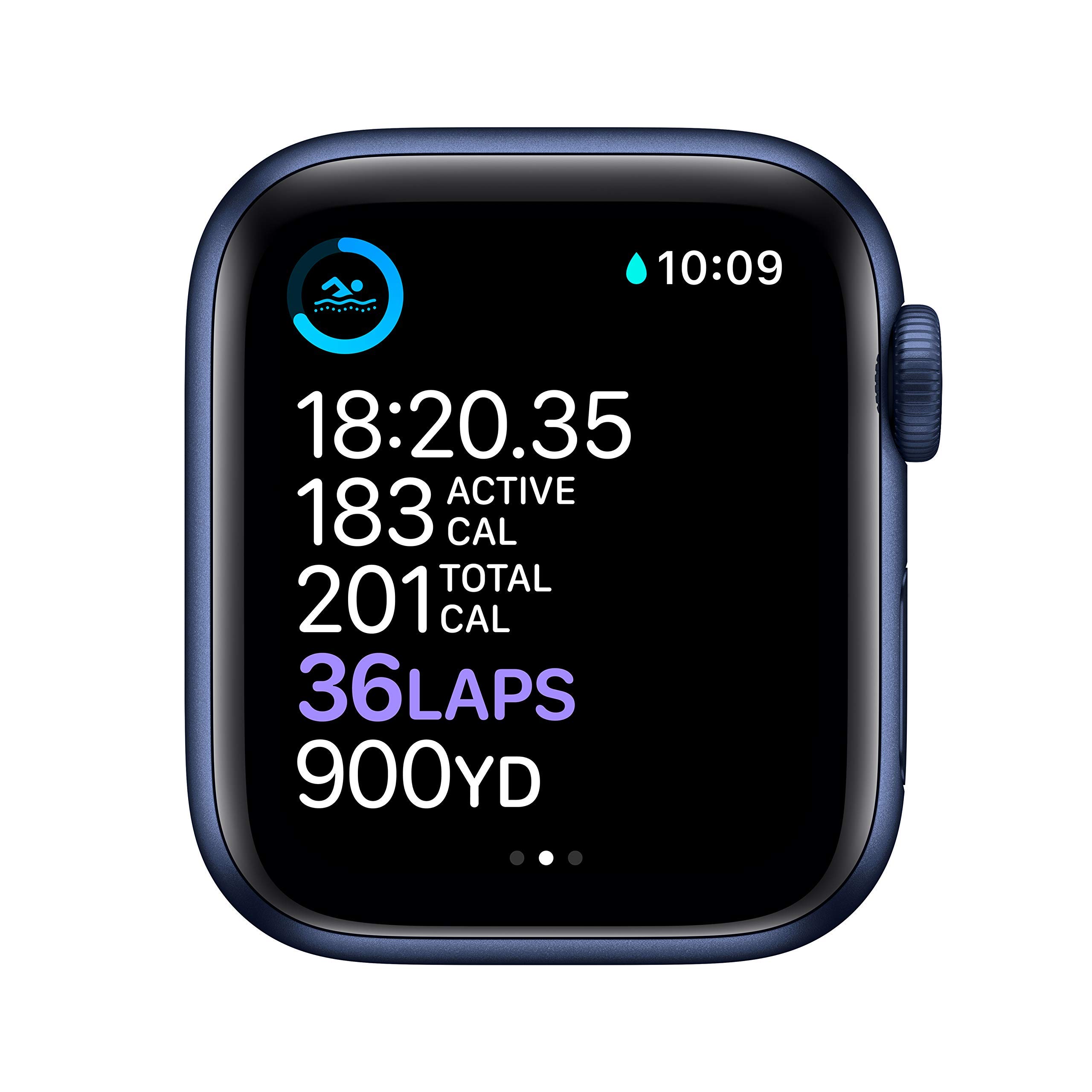 Apple Watch Series 6 (GPS, 40mm) - Blue Aluminum Case with Deep Navy Sport Band (Renewed) thumbnail
