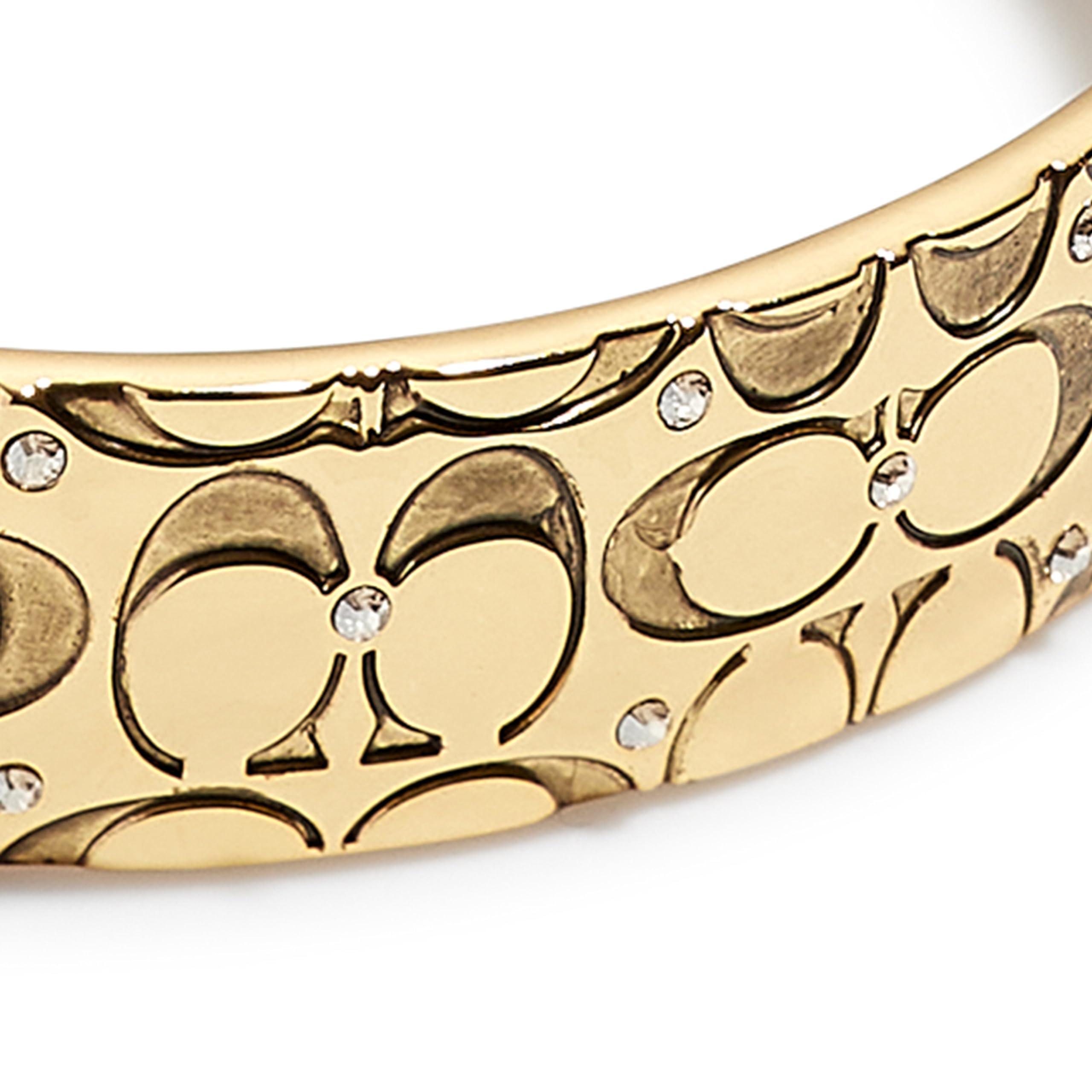 Coach Women's Signature Quilted Bangle Bracelet thumbnail