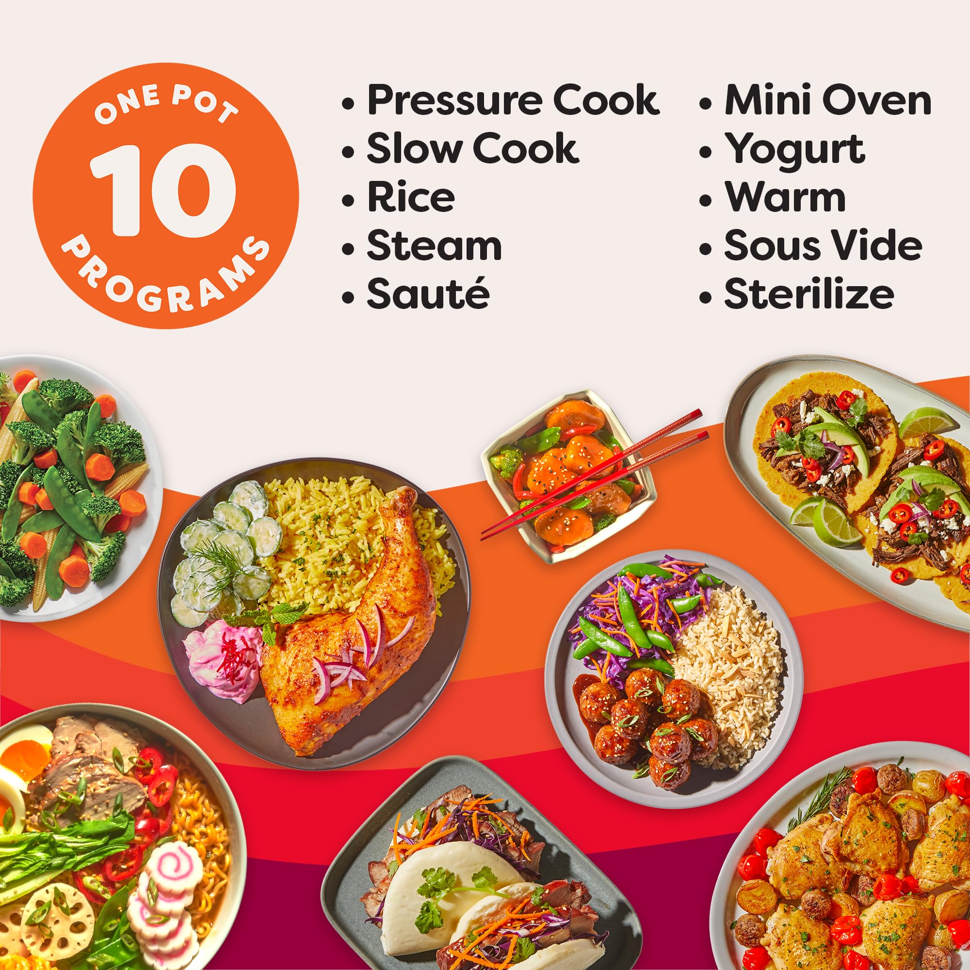Instant Pot Pro 8 Qt 10-in-1 Electric Pressure Cooker, Black thumbnail