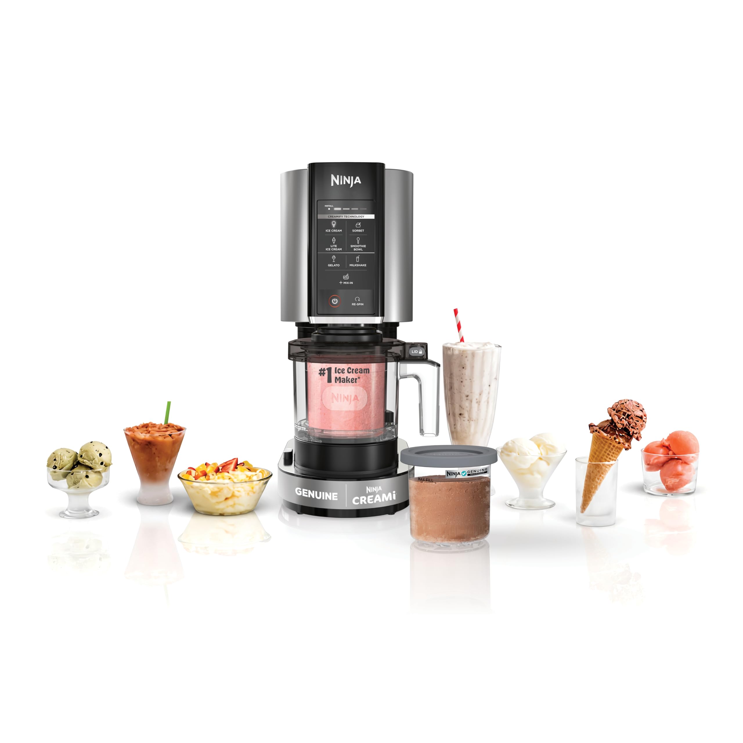 Ninja® CREAMi® 7-in-1 Ice Cream Maker, Ice Cream, Gelato and more, NC301