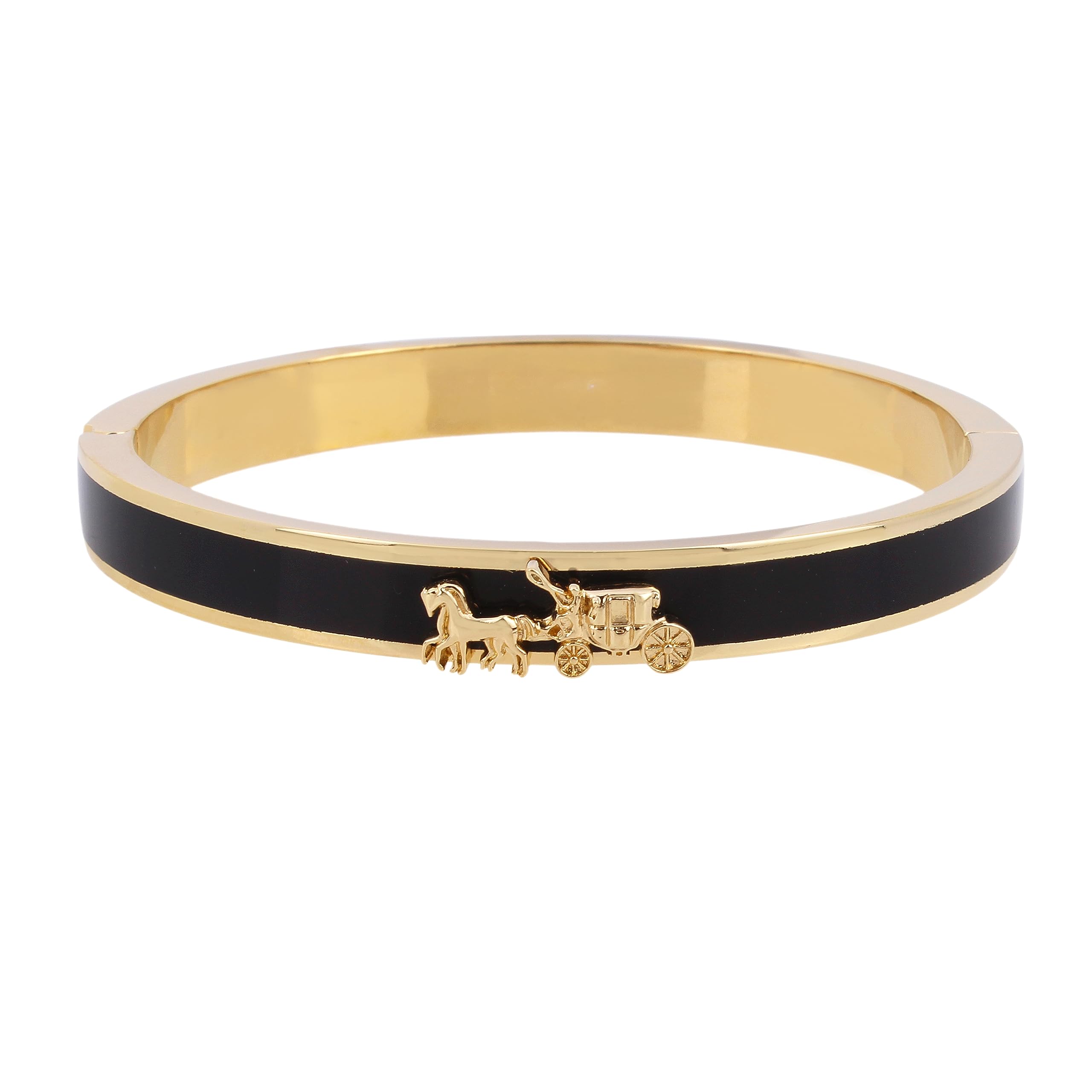 Coach Horse & Carriage Enamel Hinge Bracelet