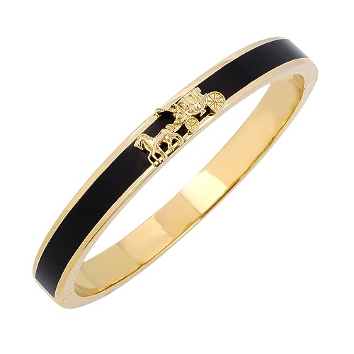 Coach Horse & Carriage Enamel Hinge Bracelet thumbnail