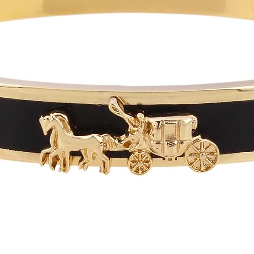 Coach Horse & Carriage Enamel Hinge Bracelet thumbnail