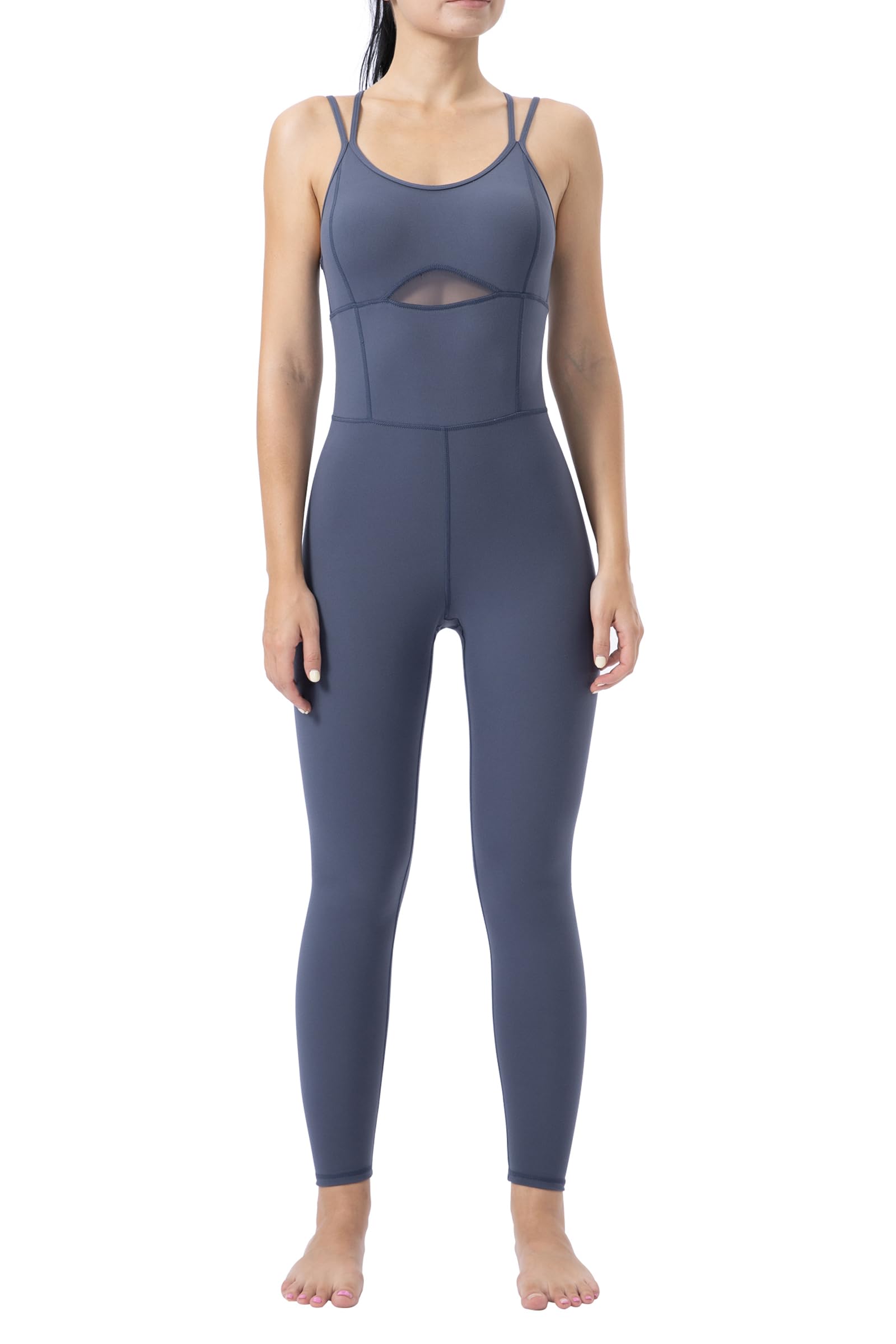 LOVESOFT Women's Sleevesless Bodysuit Dance Unitard, Backless Bodycon Rompers Jumpsuits for Workout Yoga thumbnail