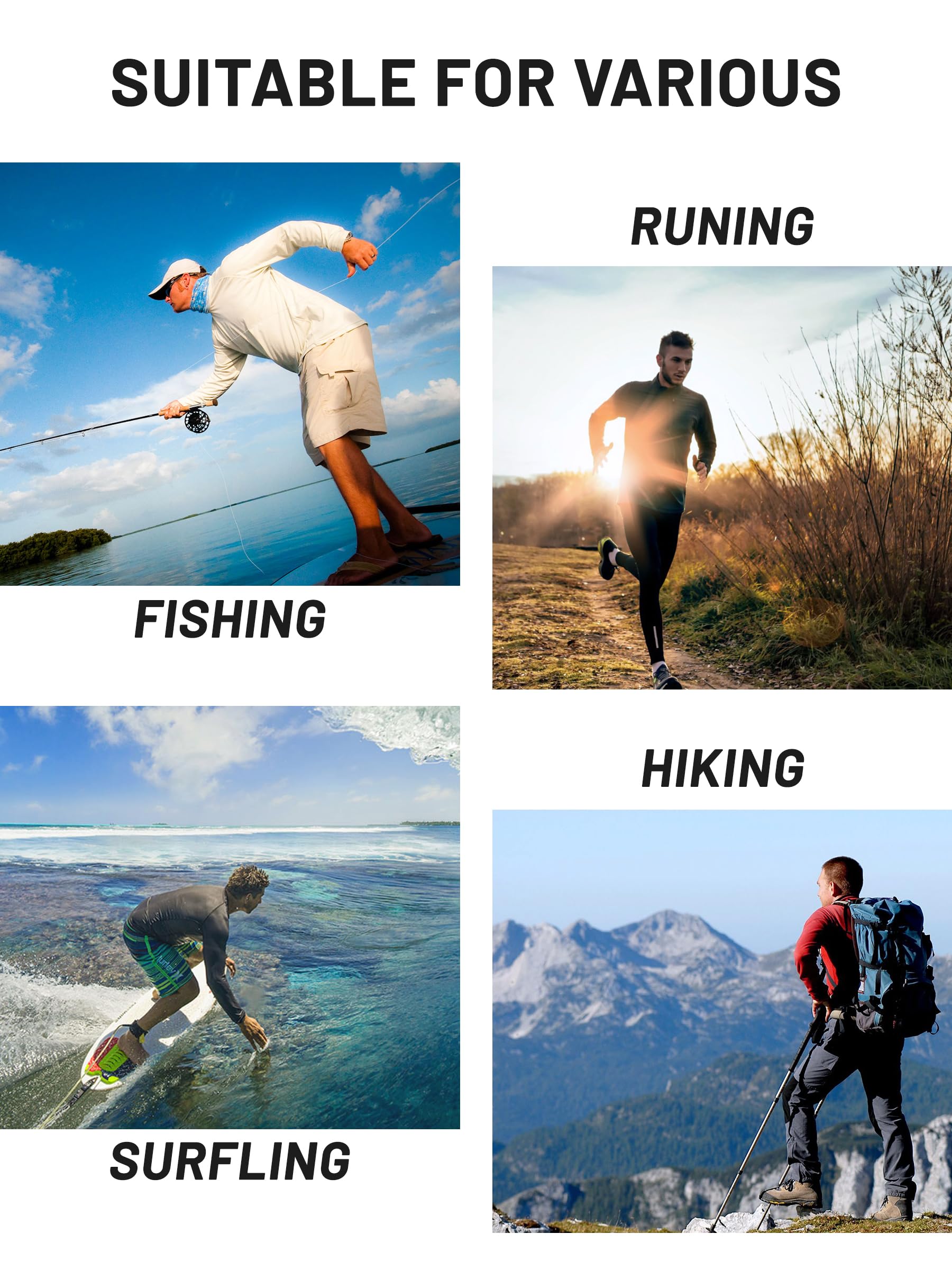 TACVASEN Men's Long Sleeve Athletic Shirts 1/4 Pullover Zip Sun Protection Rash Guard UPF 50+ Outdoor Running T-Shirts thumbnail