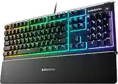 RedThunder K10 Wired Gaming Keyboard and Mouse and Wrist Rest Combo, RGB Backlit, Mechanical Feel Anti-ghosting Keyboard + 7D 7200 DPI Mice+Soft Leather Wrist Rest 3 in 1 PC Gamer Accessories(Black)