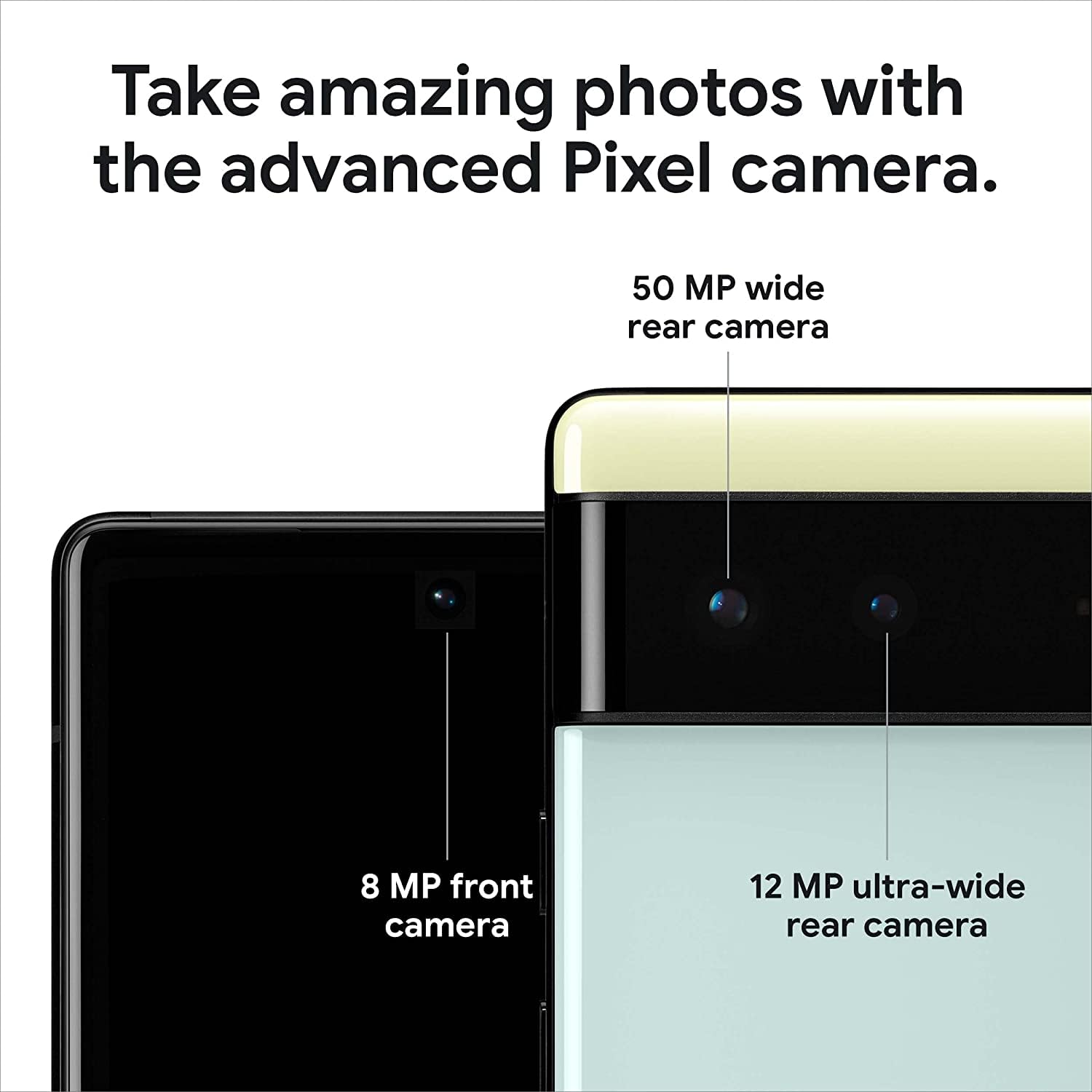 Google Pixel 6 5G, 128GB, Stormy Black - Unlocked (Renewed) thumbnail